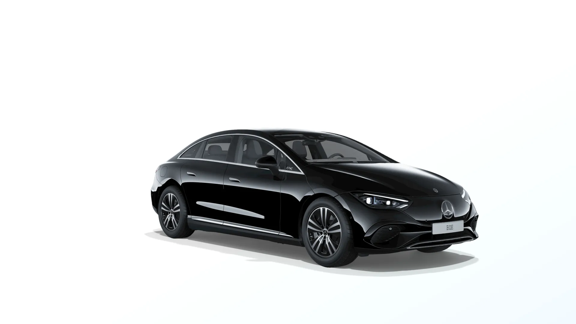 EQE sedan (V295), Linie Electric Art interiér, Nemetalická černá, front