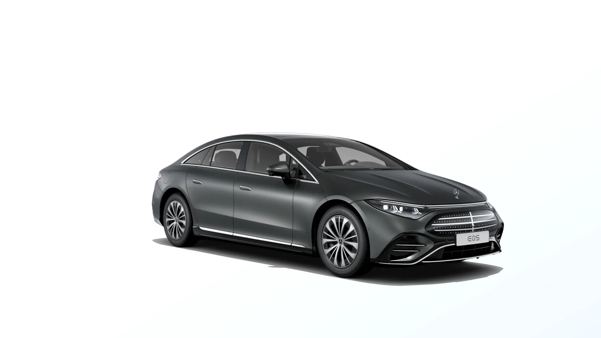 EQS sedan (V297-fl), Linie Electric Art exteriér, Magno šedá graphite MANUFAKTUR, front