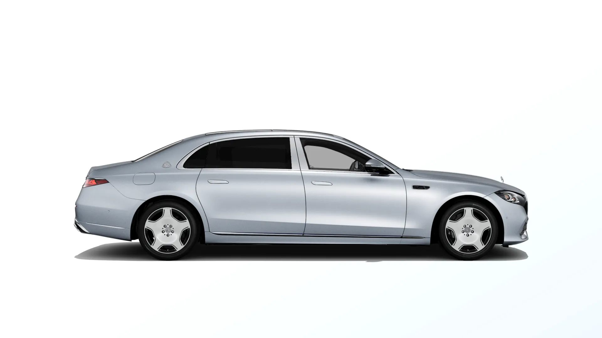 Mercedes-Maybach Třída S (Z223-fl), Sada Exclusive, Magno stříbrná high-tech MANUFAKTUR exclusive, side