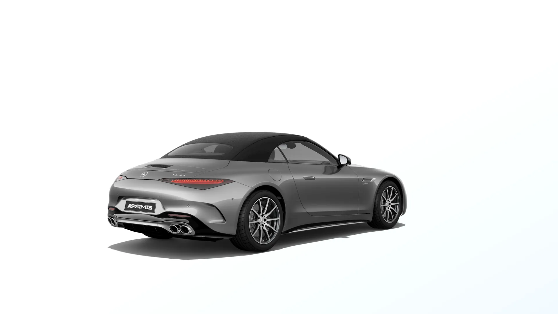 Mercedes-AMG SL Roadster (R232), Sada AMG Aerodynamics, Metalická šedá Imola AMG MANUFAKTUR exclusive, rear
