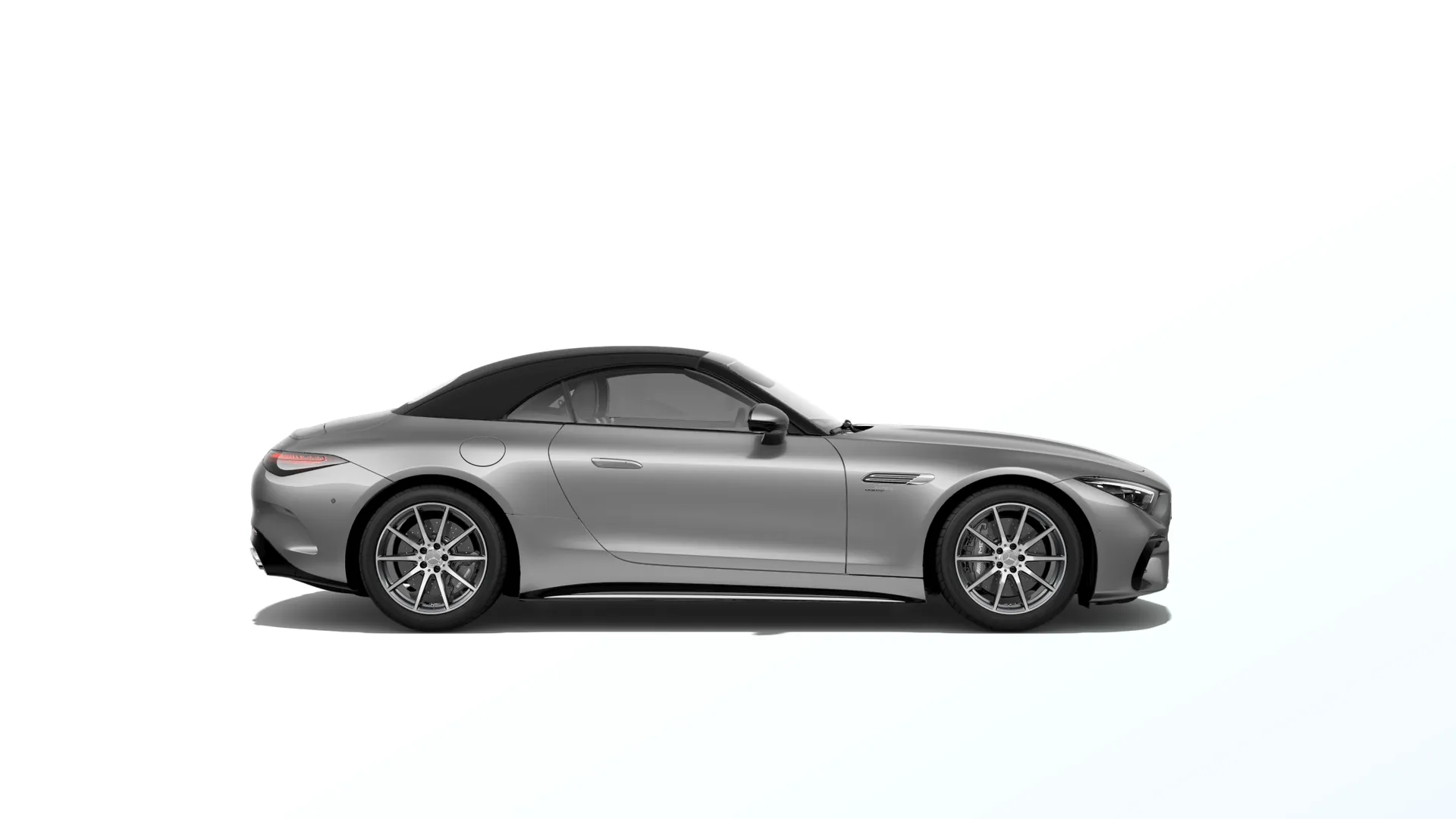 Mercedes-AMG SL Roadster (R232), Sada AMG Aerodynamics, Metalická šedá Imola AMG MANUFAKTUR exclusive, side