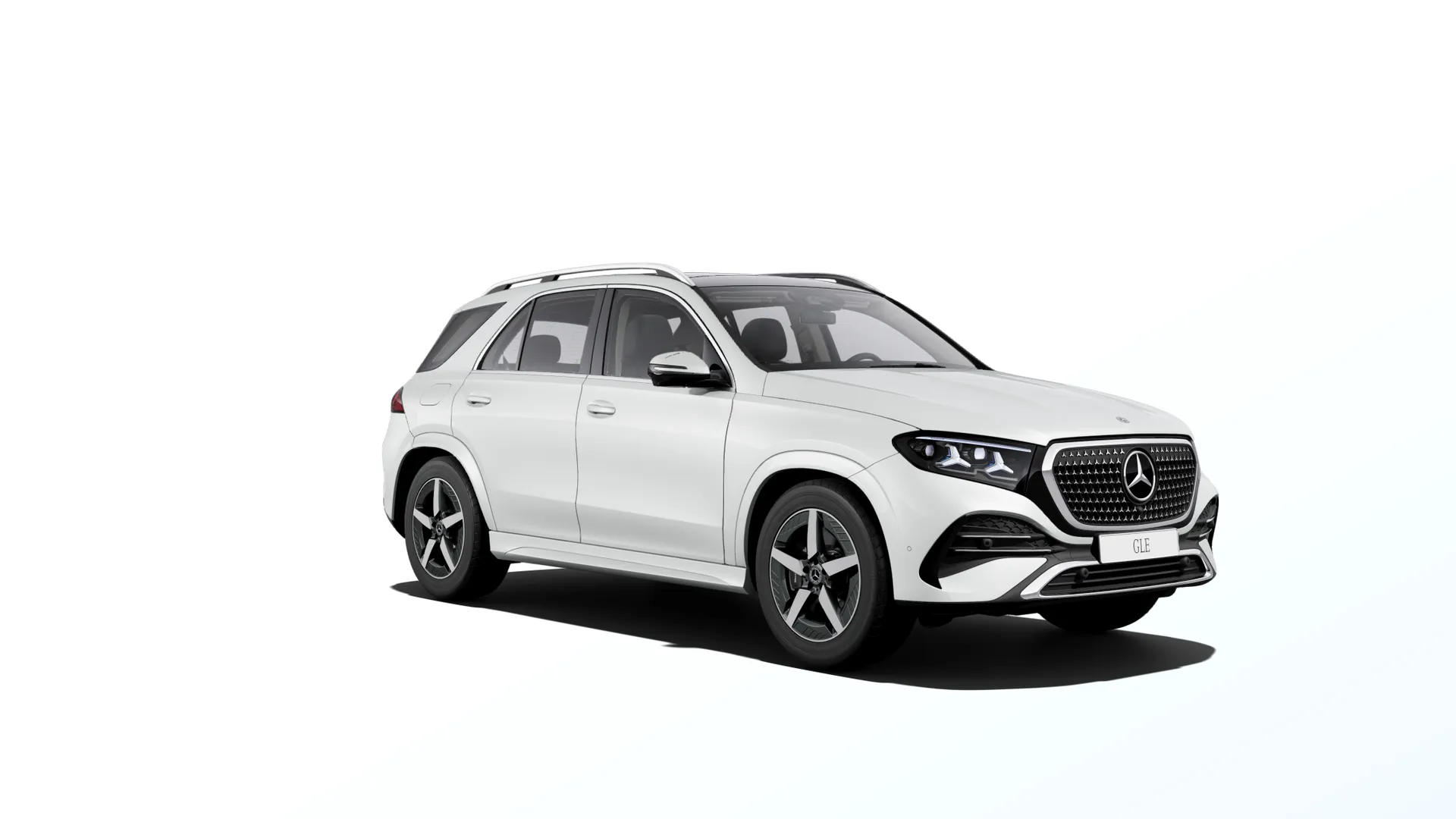 GLE (V167-fl2), Linie AMG, Metalická bílá opalite bright MANUFAKTUR, front