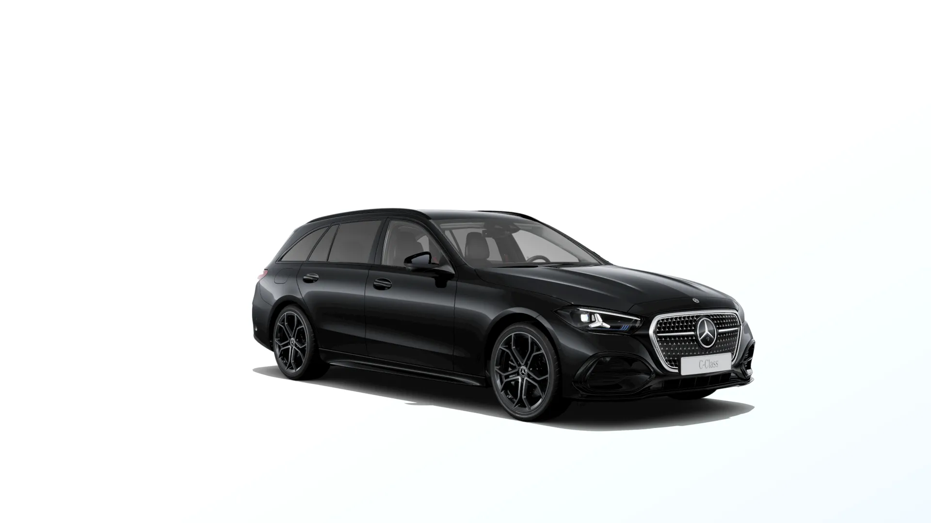 Třída C kombi (S206-fl), Linie AMG Plus, Metalická černá obsidian, front