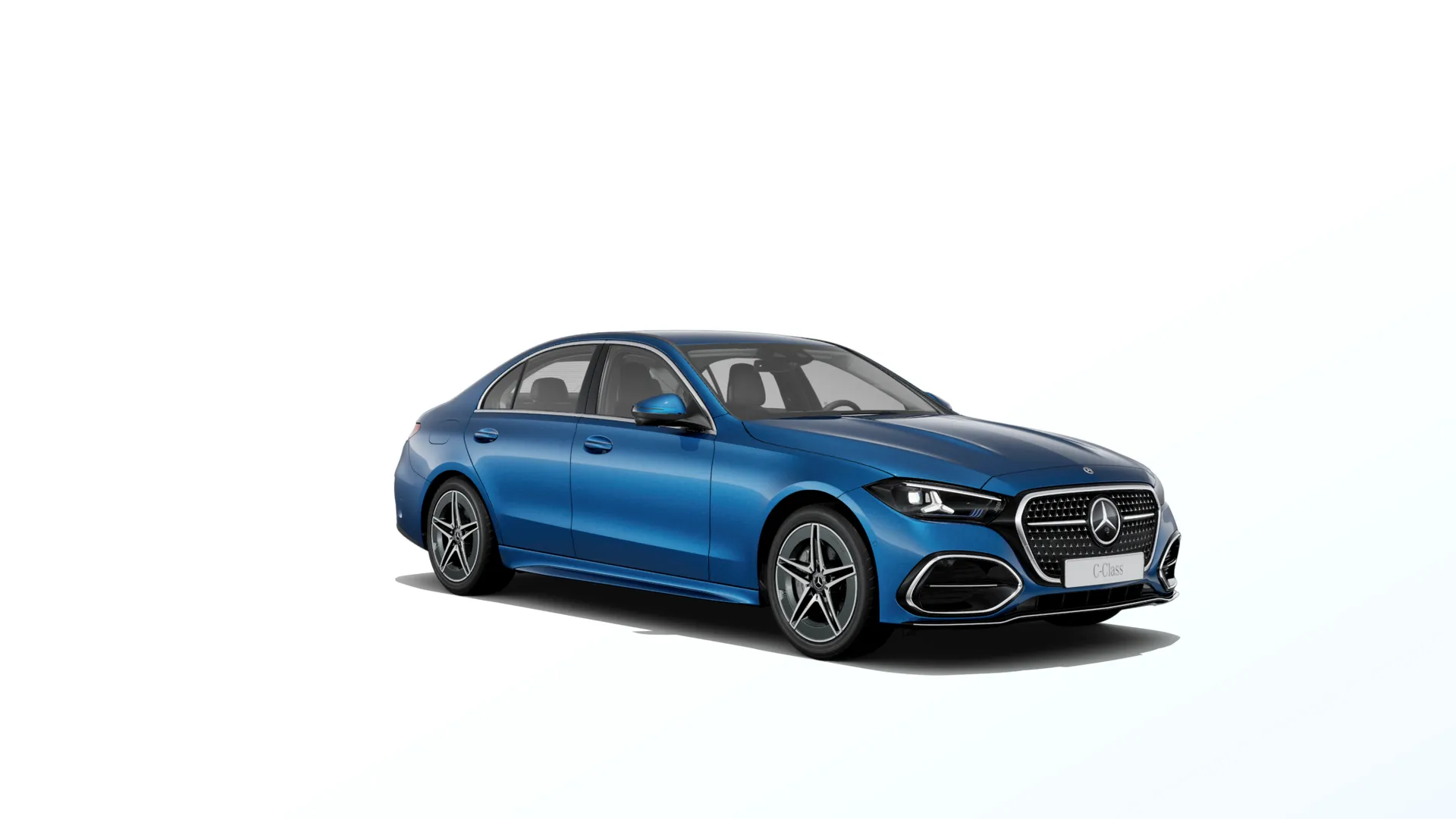 Třída C sedan (W206-fl), Linie AMG, Metalická modrá spectral, front