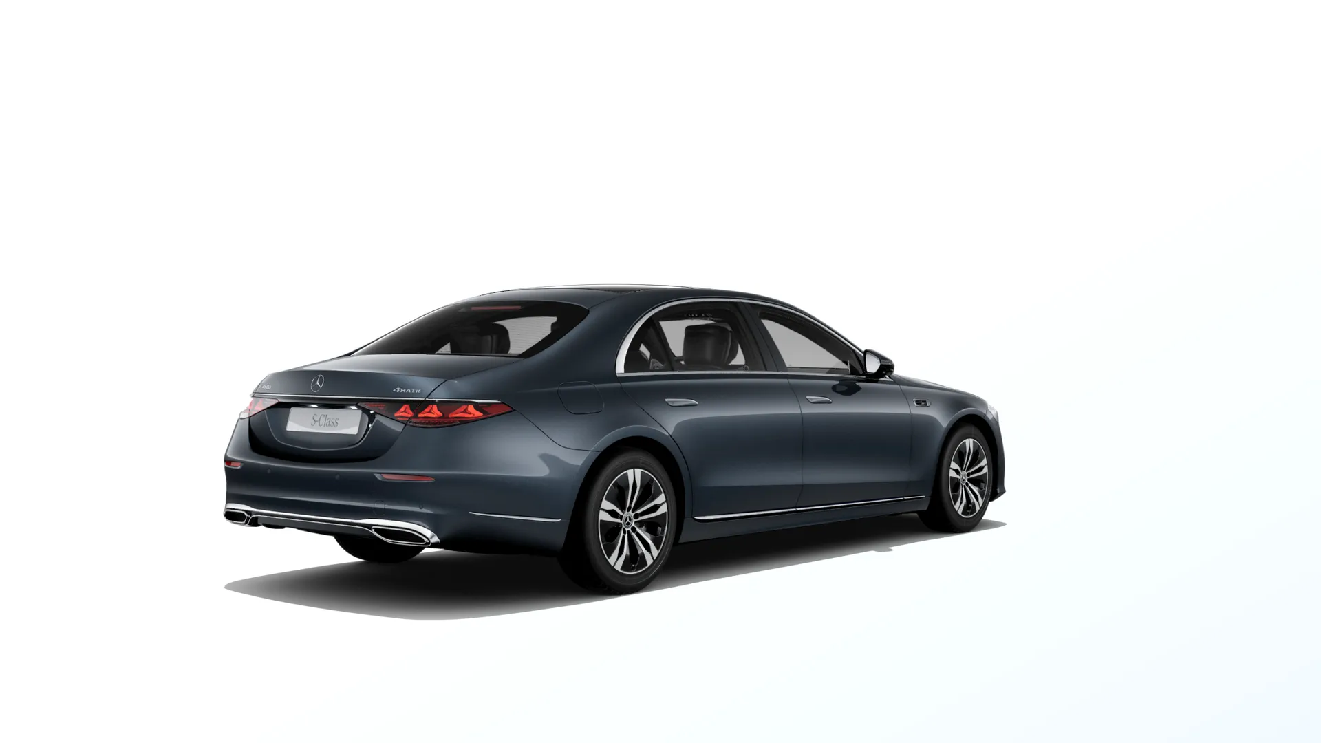 Třída S prodloužená limuzína (V223-fl), Základní provedení, Metalická modrá anthracite MANUFAKTUR exclusive, rear