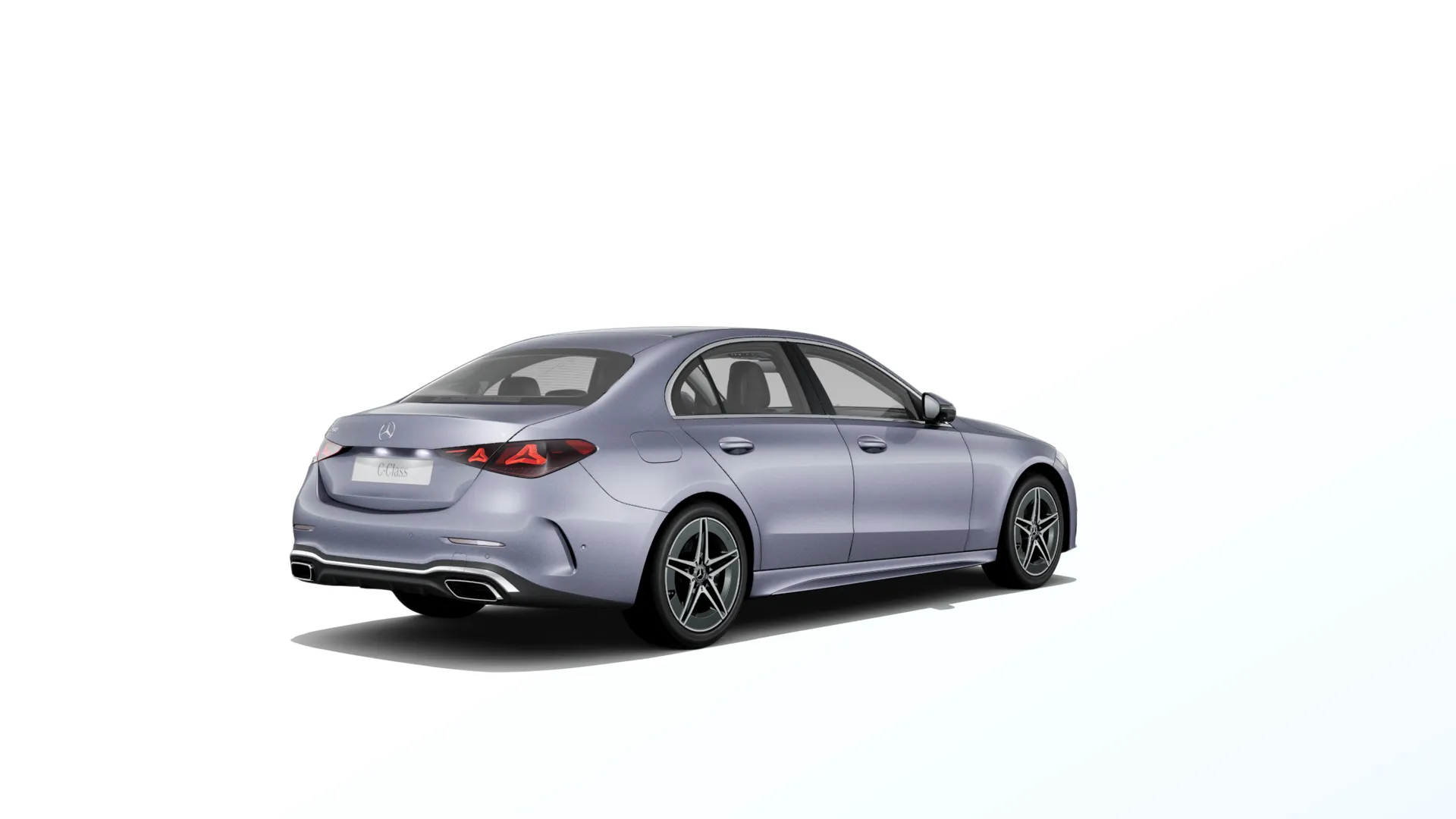 Třída C sedan (W206-fl), Linie AMG, Metalická stříbrná Lavender, rear