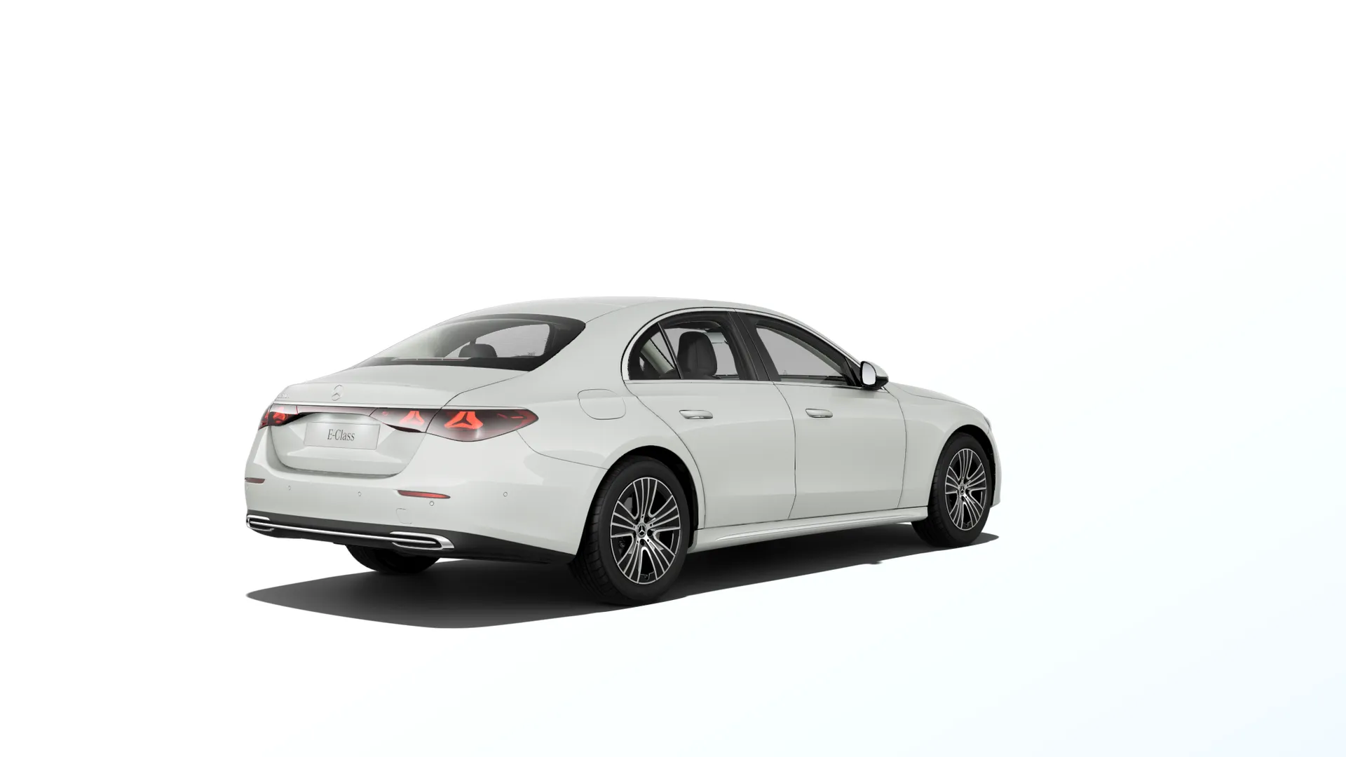 Třída E sedan (W214), Linie EXCLUSIVE exteriér, Bílá opalite bright MANUFAKTUR, rear