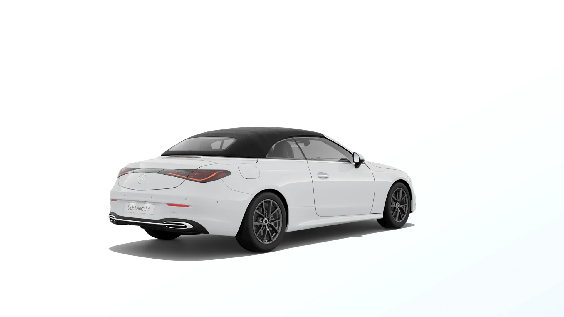 CLE kabriolet (A236), Linie AVANTGARDE exteriér, Nemetalická bílá polar, rear