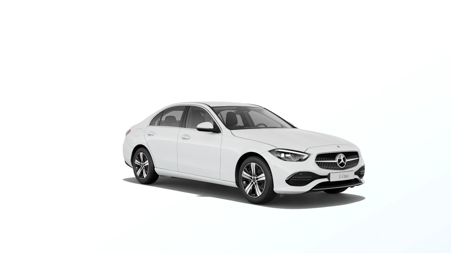 Třída C sedan (W206), Linie AVANTGARDE exteriér, Nemetalická bílá polar, front