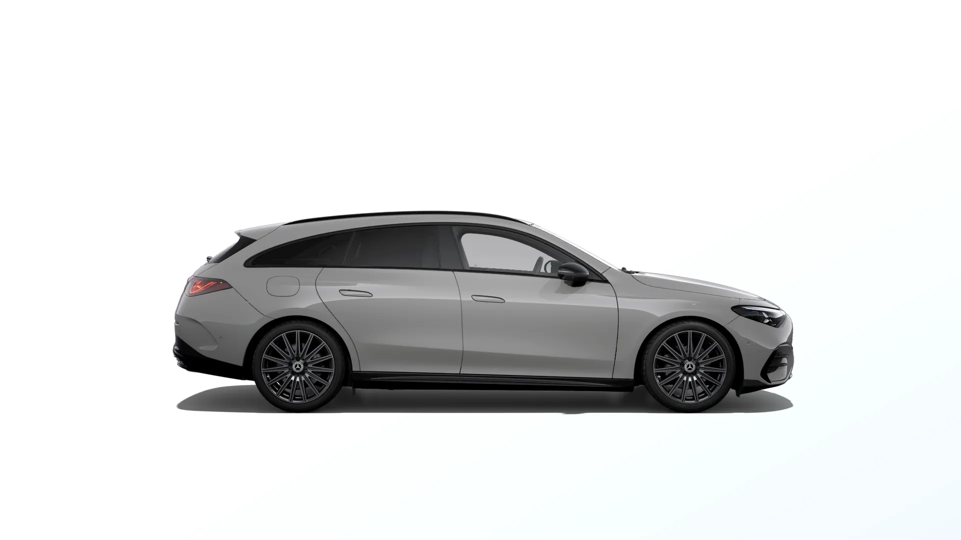CLA Shooting Brake (X174), Linie AMG Plus, Nemetalická šedá alpine MANUFAKTUR, side