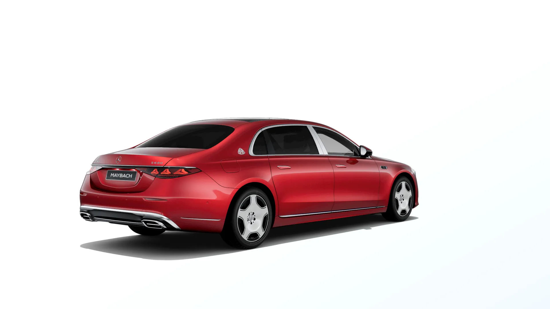 Mercedes-Maybach Třída S (Z223-fl), Sada Exclusive, Metalická červená hyacinth MANUFAKTUR exclusive, rear