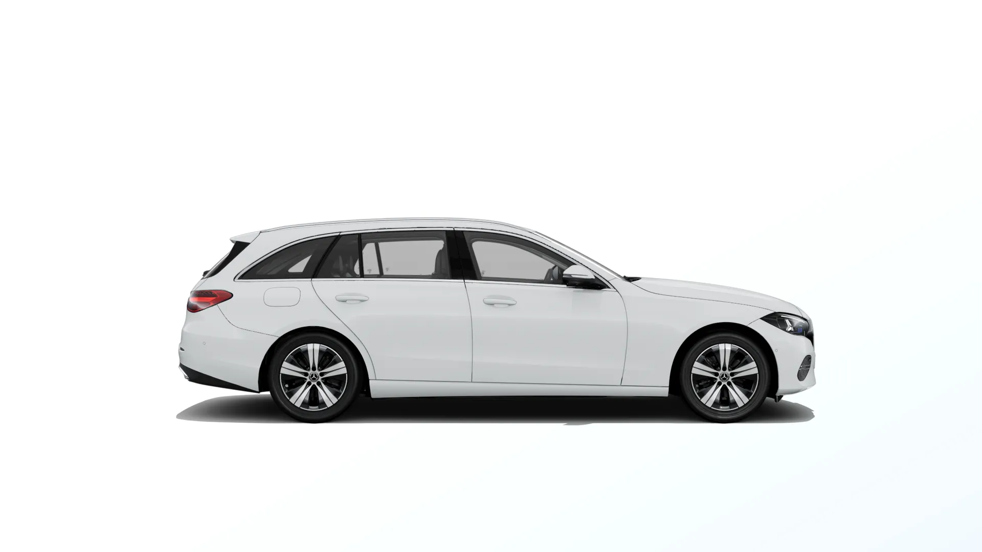 Třída C kombi (S206-fl), Linie AVANTGARDE, Nemetalická bílá polar, side