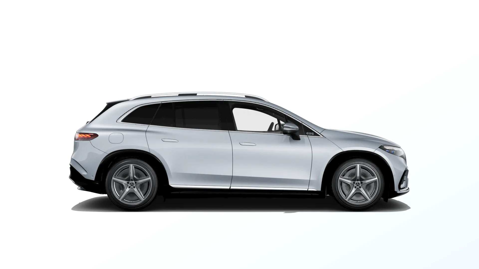 EQS SUV (X296), Linie AMG exteriér, Metalická stříbrná high-tech, side