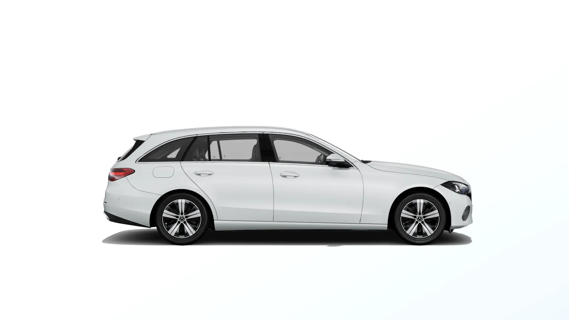 Třída C kombi (S206-fl), Linie AVANTGARDE, Bílá opalite bright MANUFAKTUR, side