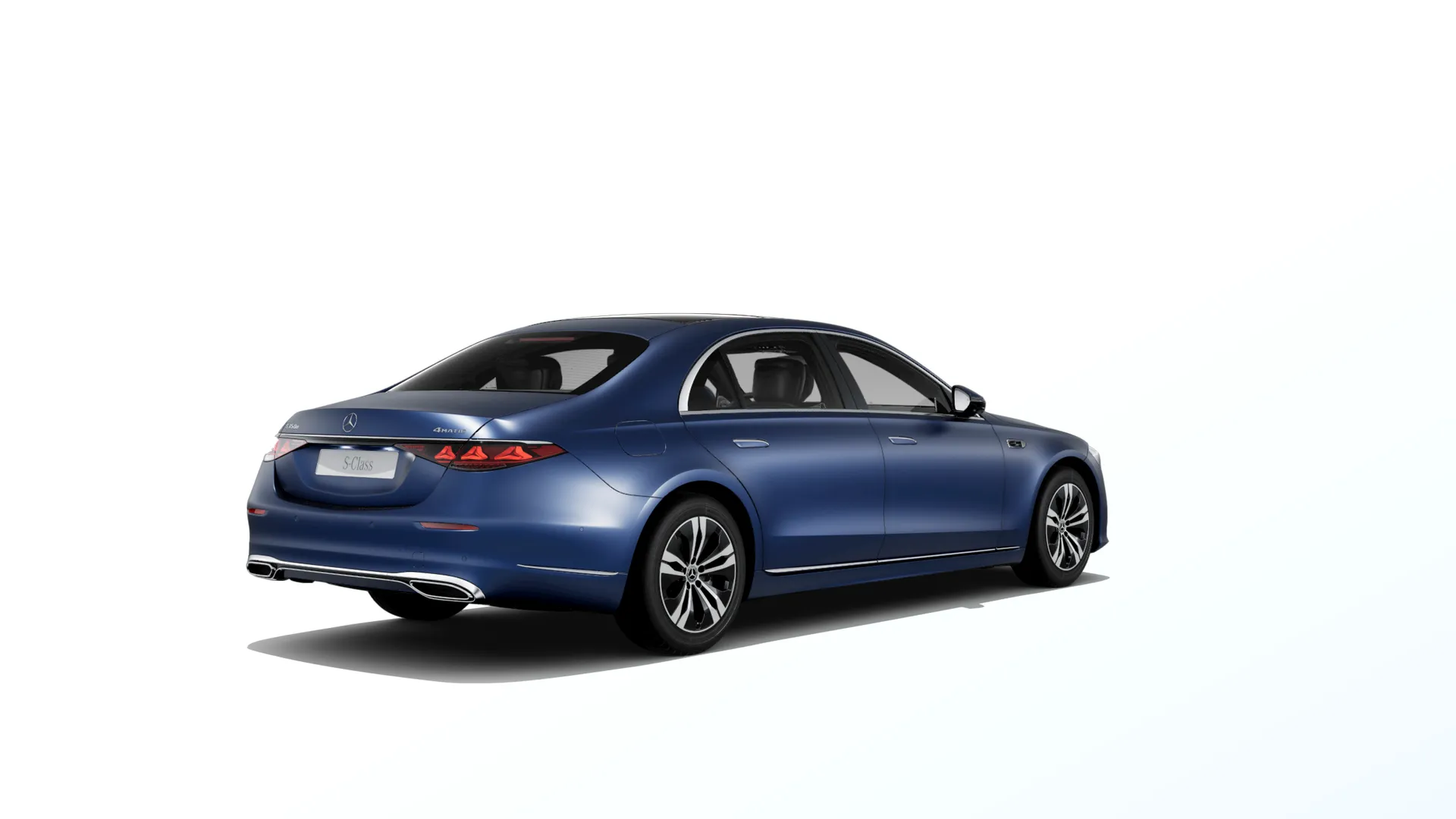 Třída S prodloužená limuzína (V223-fl), Základní provedení, Magno modrá brilliant MANUFAKTUR exclusive, rear
