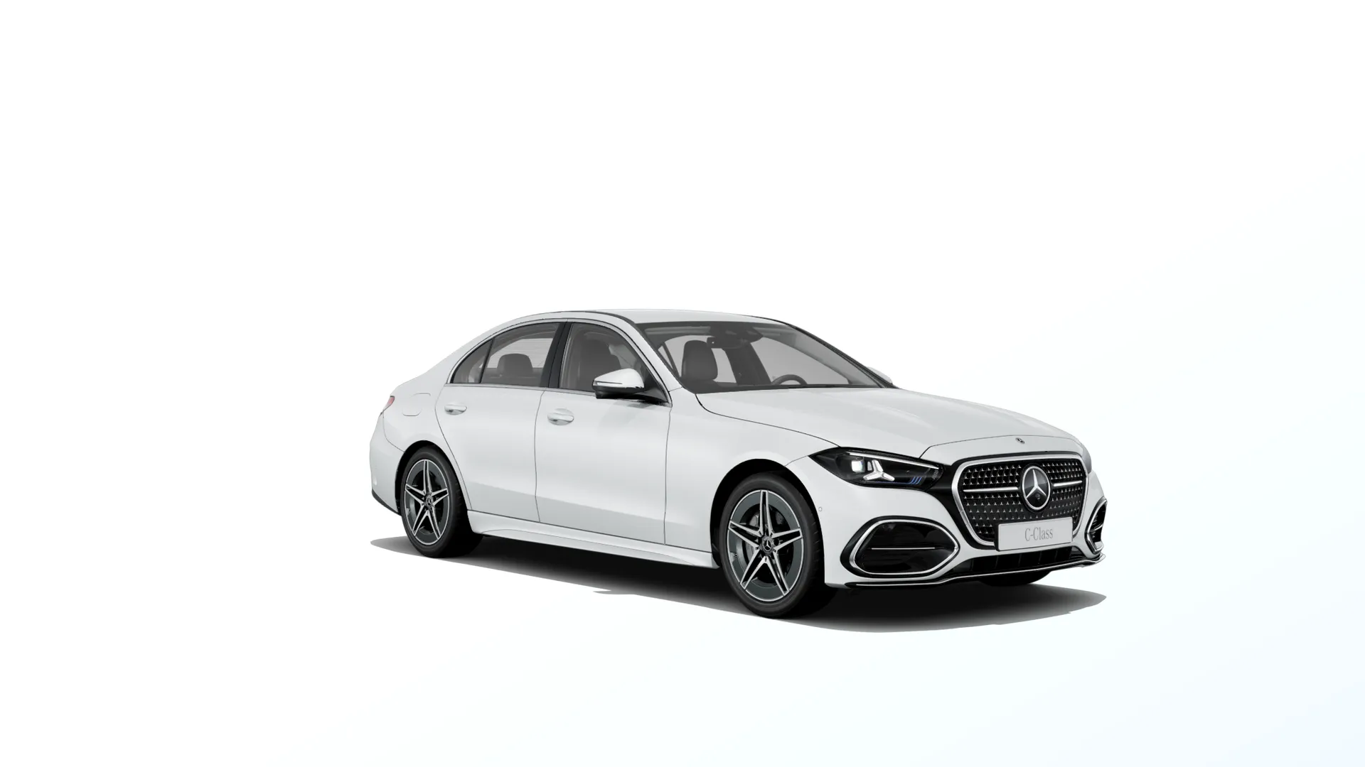 Třída C sedan (W206-fl), Linie AMG, Bílá opalite bright MANUFAKTUR, front