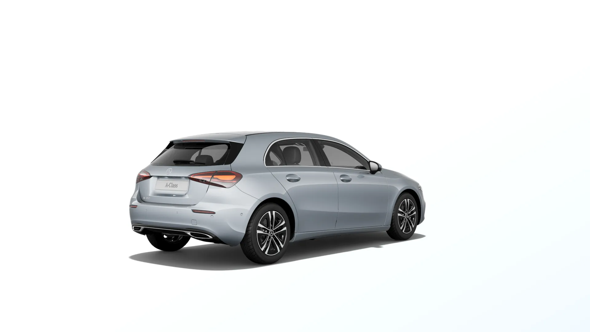 Třída A hatchback (W177-fl), Linie Progressive, Metalická stříbrná high-tech, rear