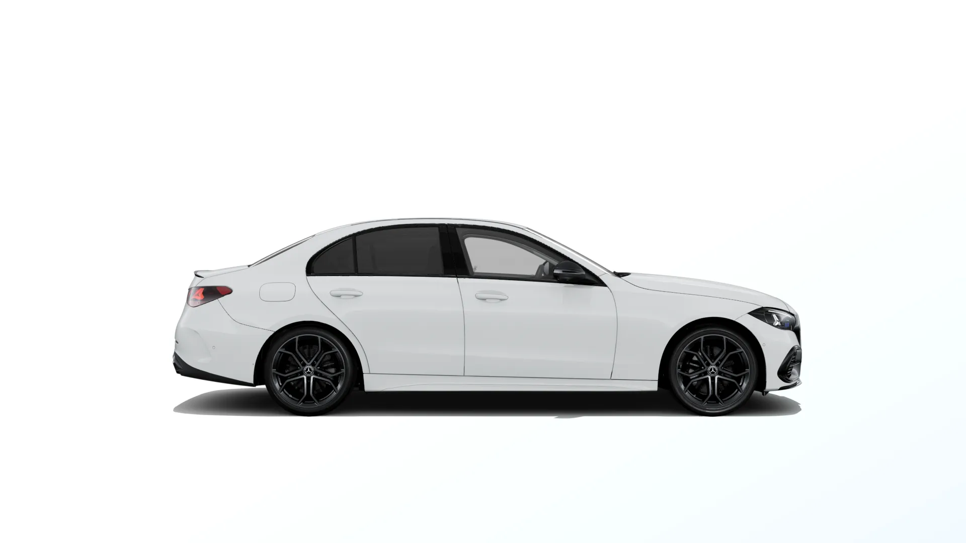 Třída C sedan (W206-fl), Linie AMG Plus, Nemetalická bílá polar, side