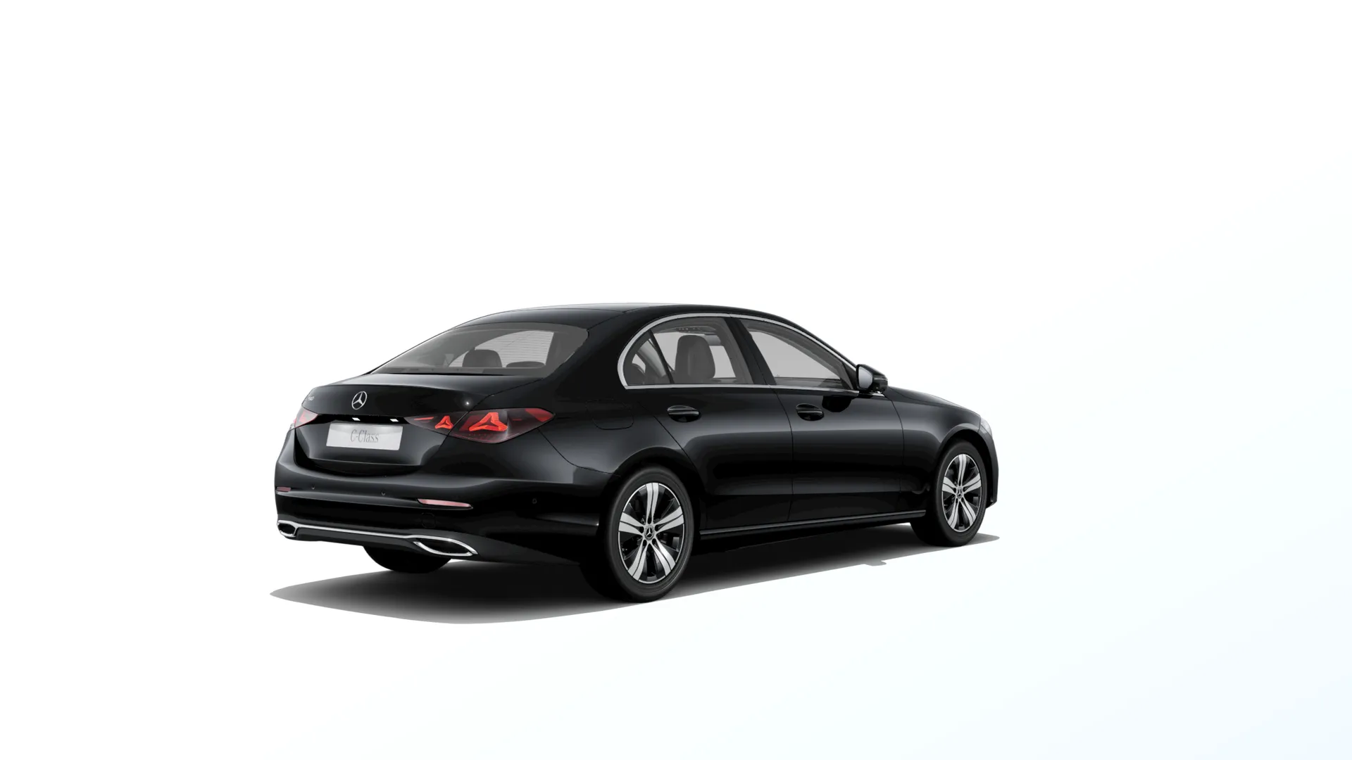 Třída C sedan (W206-fl), Linie AVANTGARDE, Nemetalická černá, rear