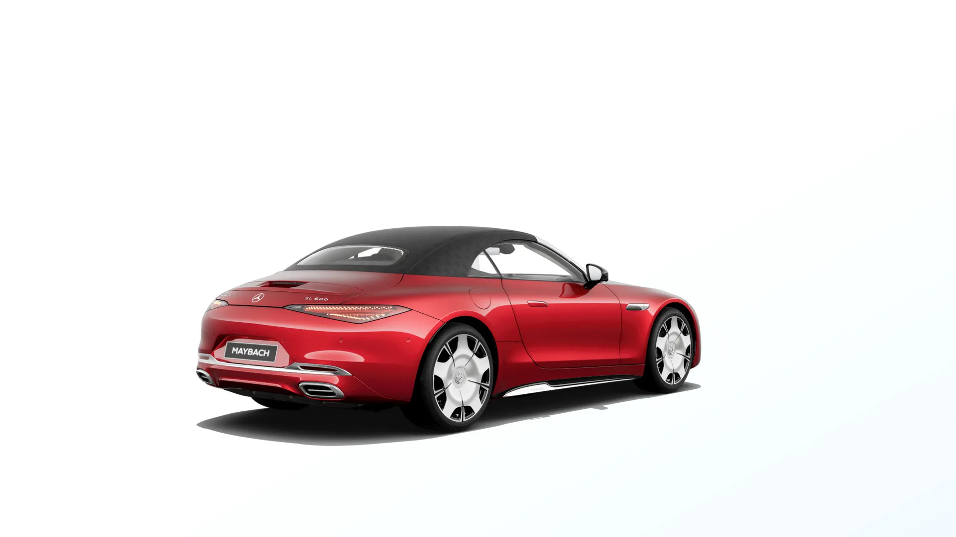 Mercedes-Maybach SL Monogram Series (Z232), Základní provedení, Metalická červená garnet MANUFAKTUR, rear