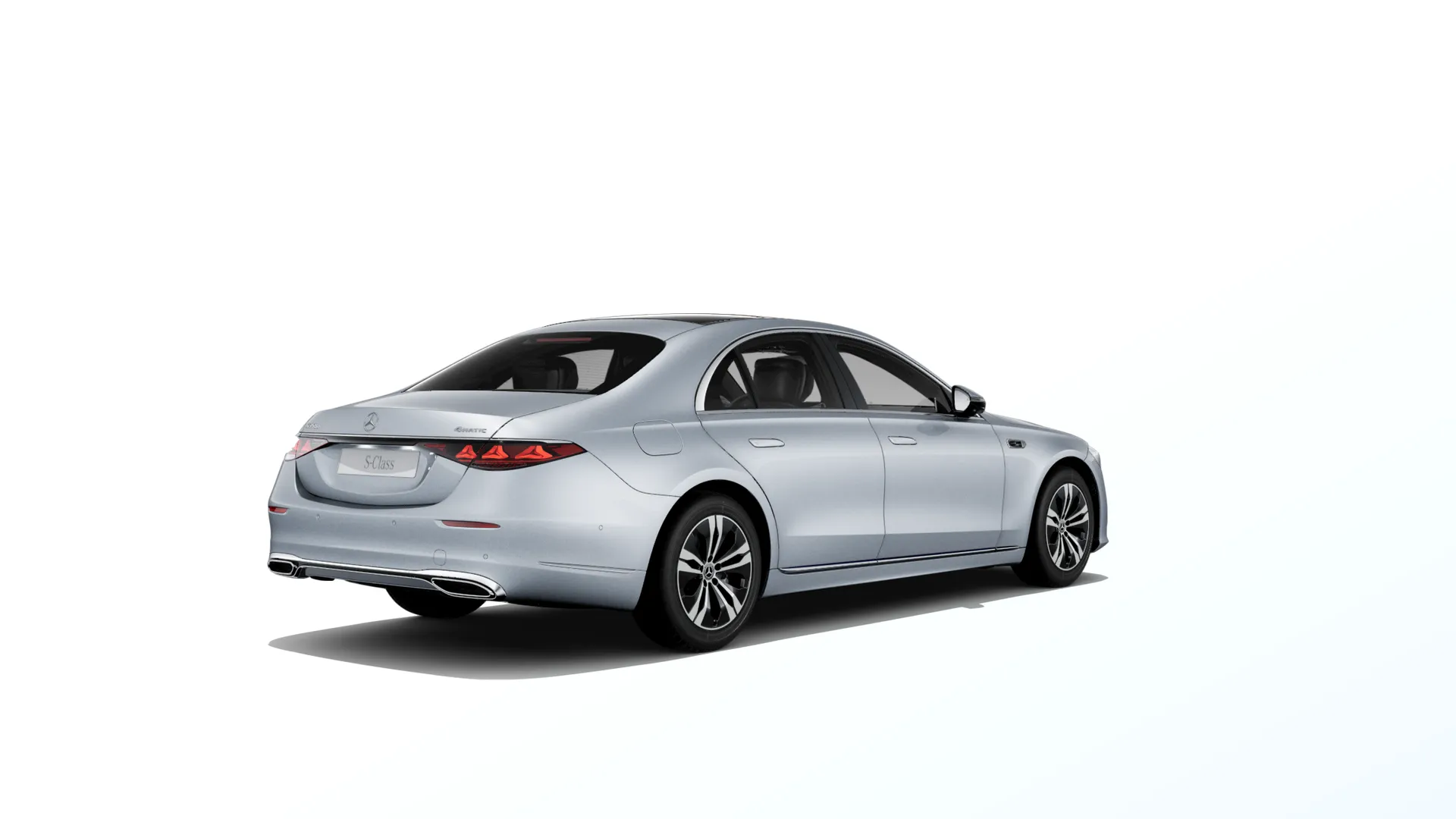 Třída S (W223-fl), Základní provedení, Metalická stříbrná high-tech, rear