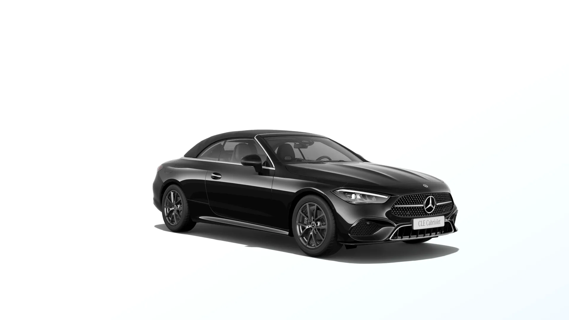 CLE kabriolet (A236), Linie AVANTGARDE exteriér, Metalická černá obsidian, front