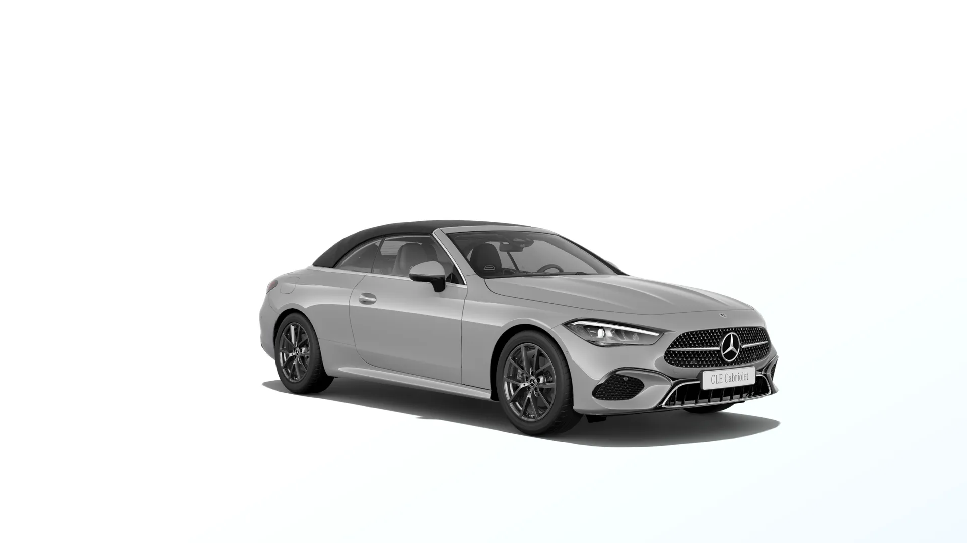 CLE kabriolet (A236), Linie AVANTGARDE exteriér, Nemetalická šedá alpine MANUFAKTUR, front