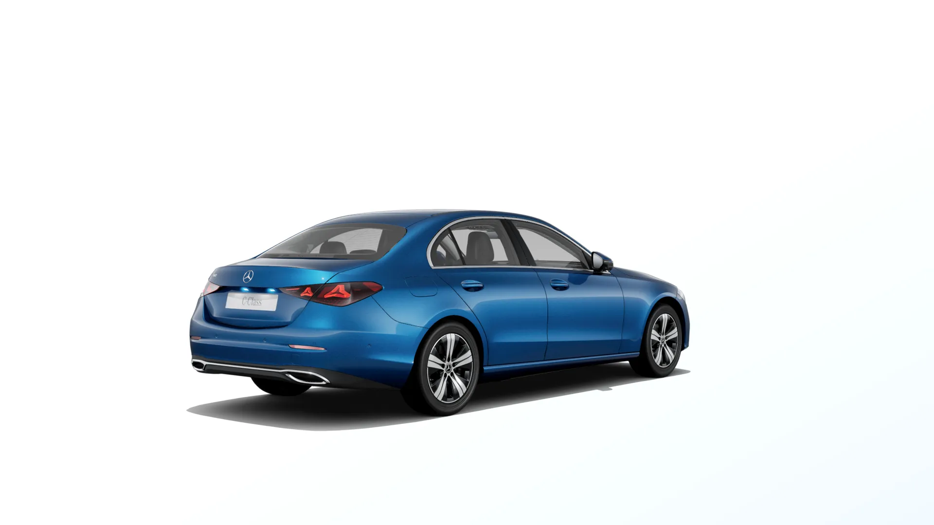 Třída C sedan (W206-fl), Linie AVANTGARDE, Metalická modrá spectral, rear