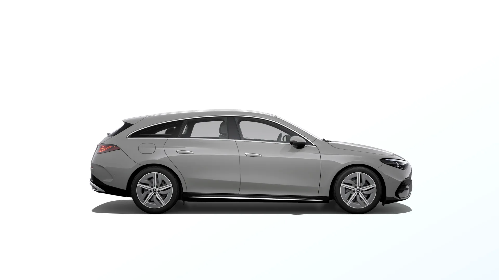 CLA Shooting Brake (X174), Linie AMG, Nemetalická šedá alpine MANUFAKTUR, side
