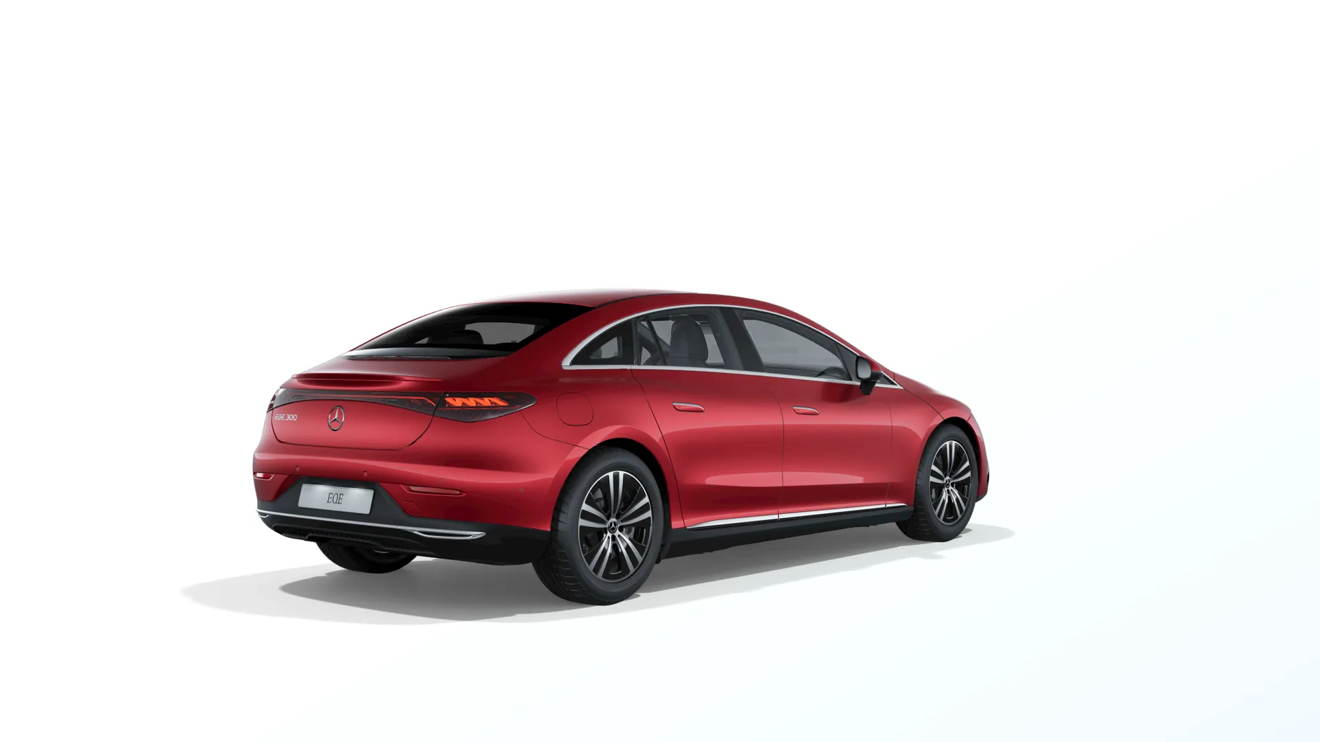EQE sedan (V295), Linie Electric Art interiér, Červená patagonia bright MANUFAKTUR, rear