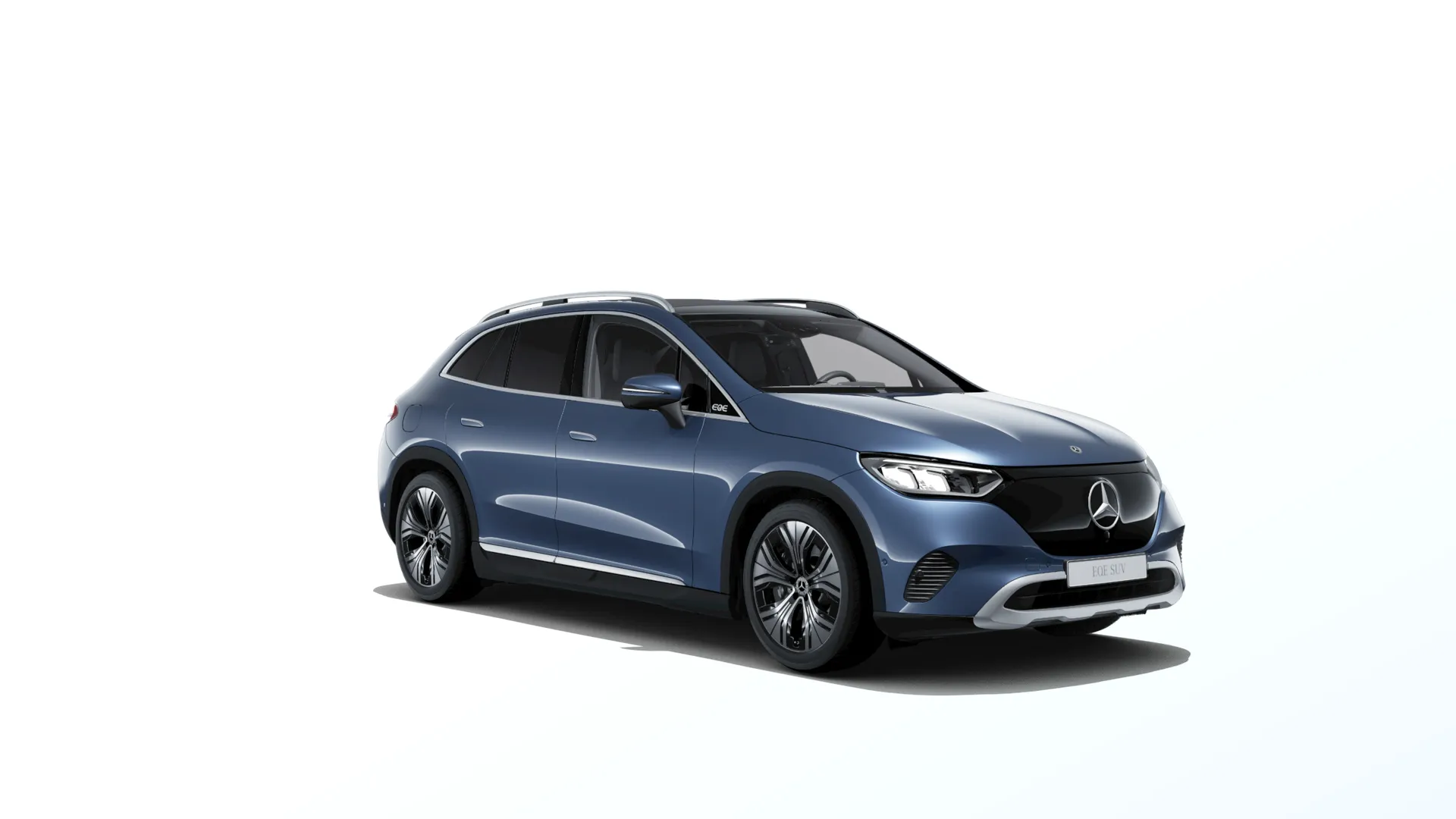 EQE SUV (X294), Linie Electric Art exteriér, Metalická modrá sodalite, front
