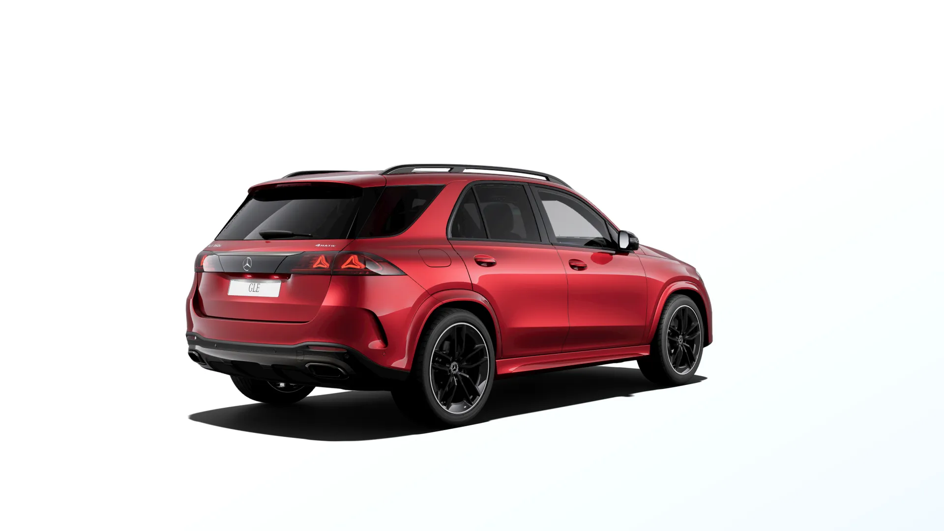 GLE (V167-fl2), Linie AMG Plus, Červená patagonia bright MANUFAKTUR, rear