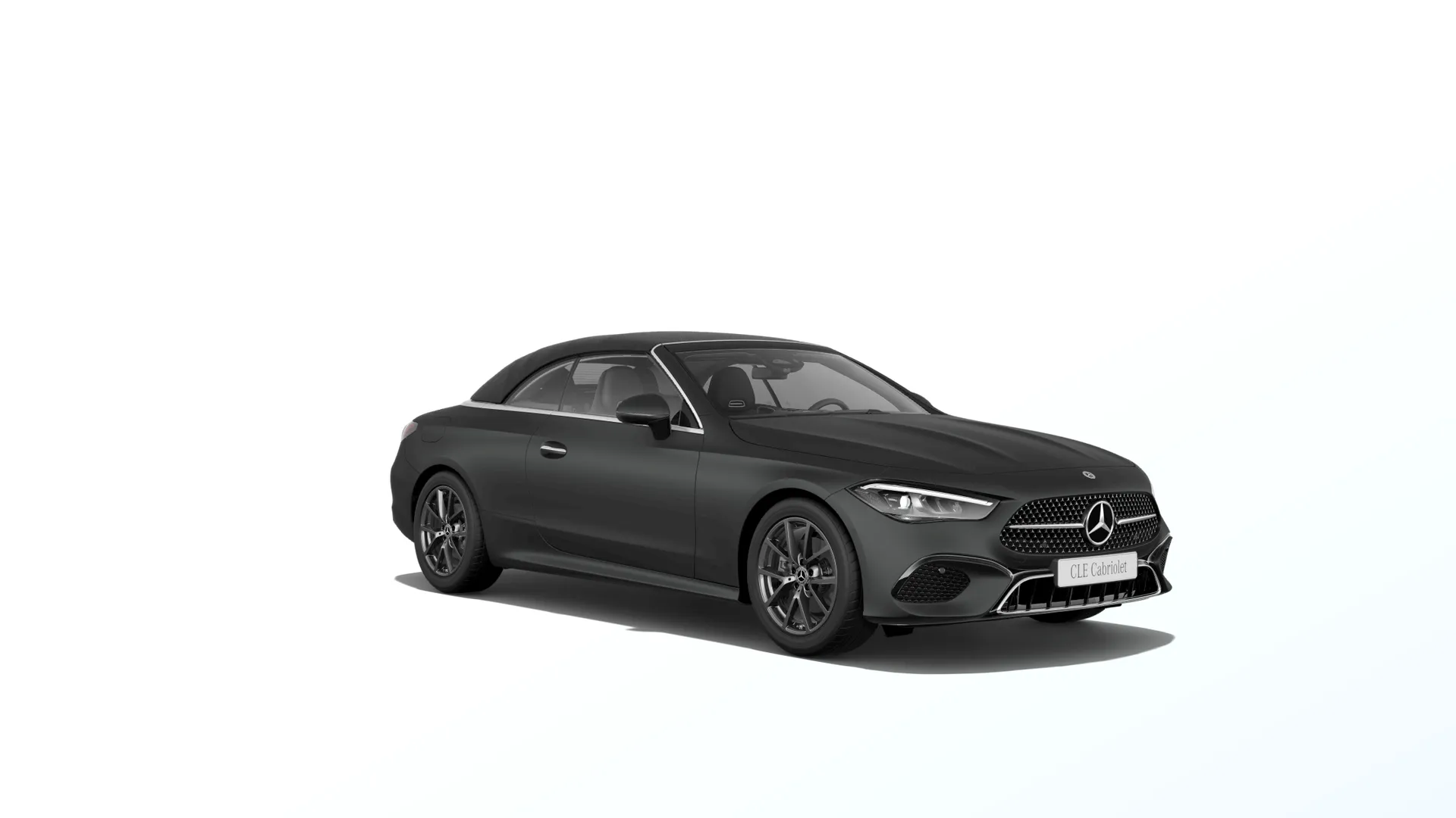 CLE kabriolet (A236), Linie AVANTGARDE exteriér, Magno šedá graphite MANUFAKTUR, front