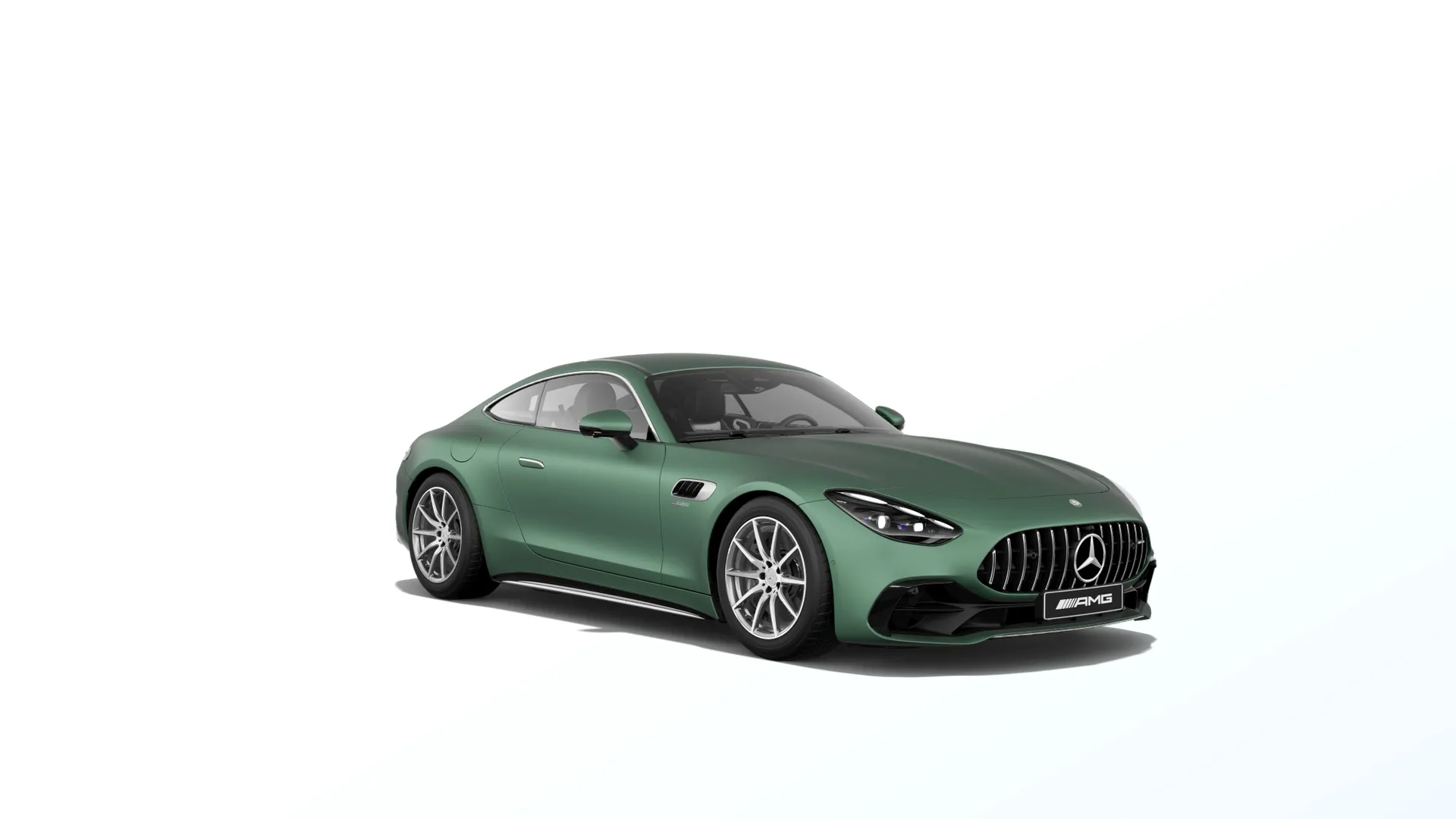 Mercedes-AMG GT kupé (C192), Základní provedení, Magno zelená Ireland MANUFAKTUR exclusive, front