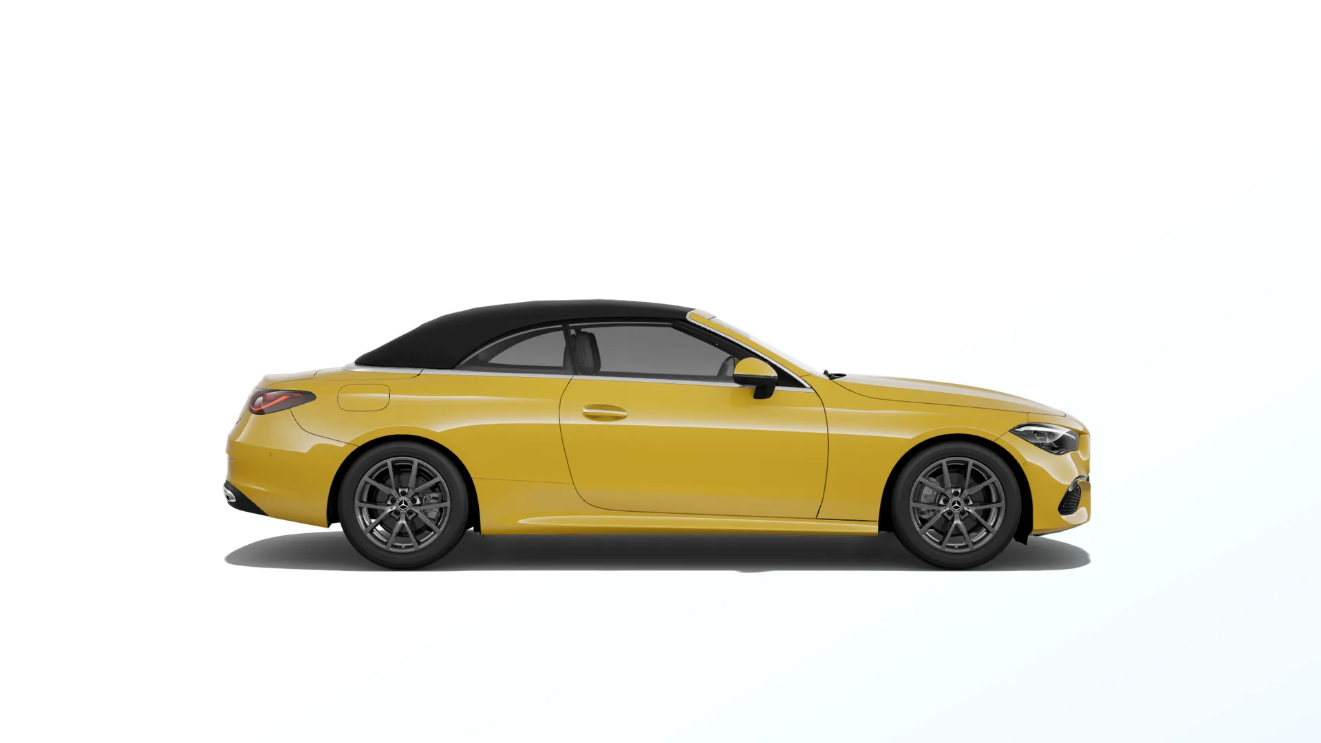 CLE kabriolet (A236), Linie AVANTGARDE exteriér, Nemetalická žlutá sun, side