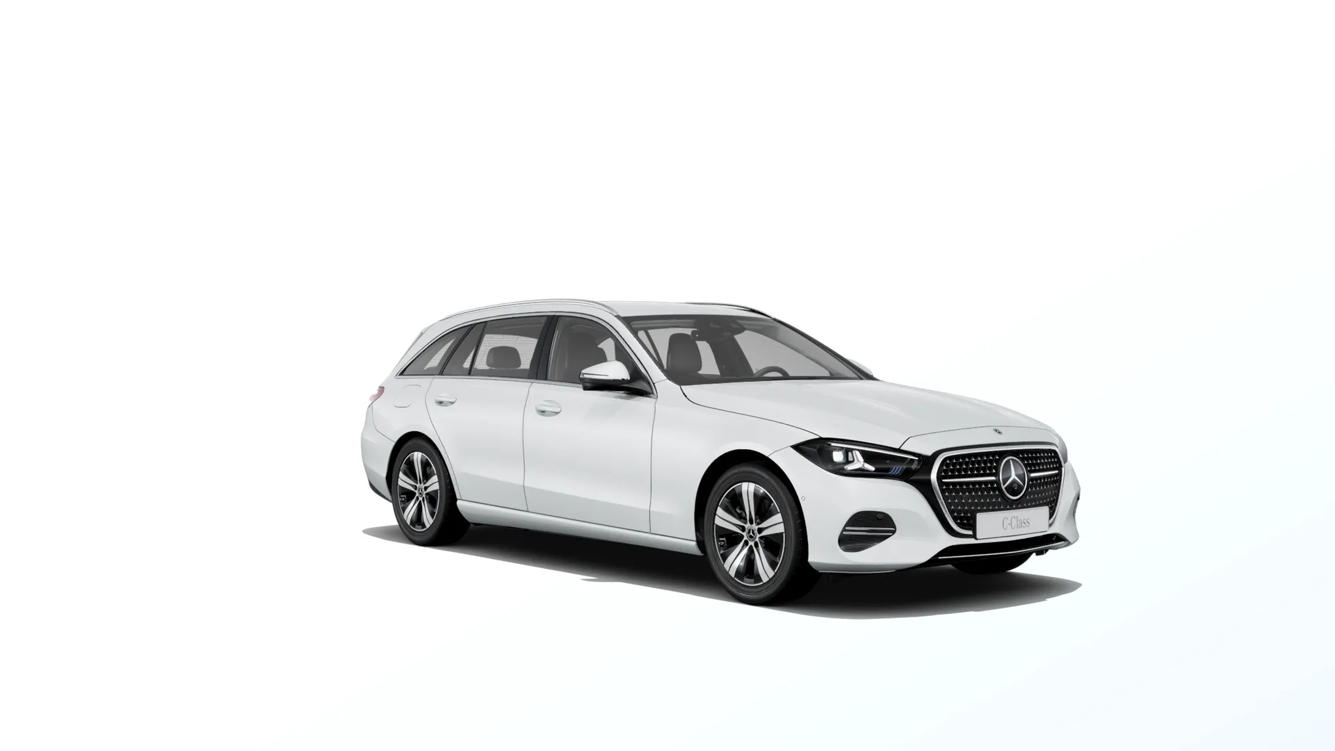 Třída C kombi (S206-fl), Linie AVANTGARDE, Bílá opalite bright MANUFAKTUR, front