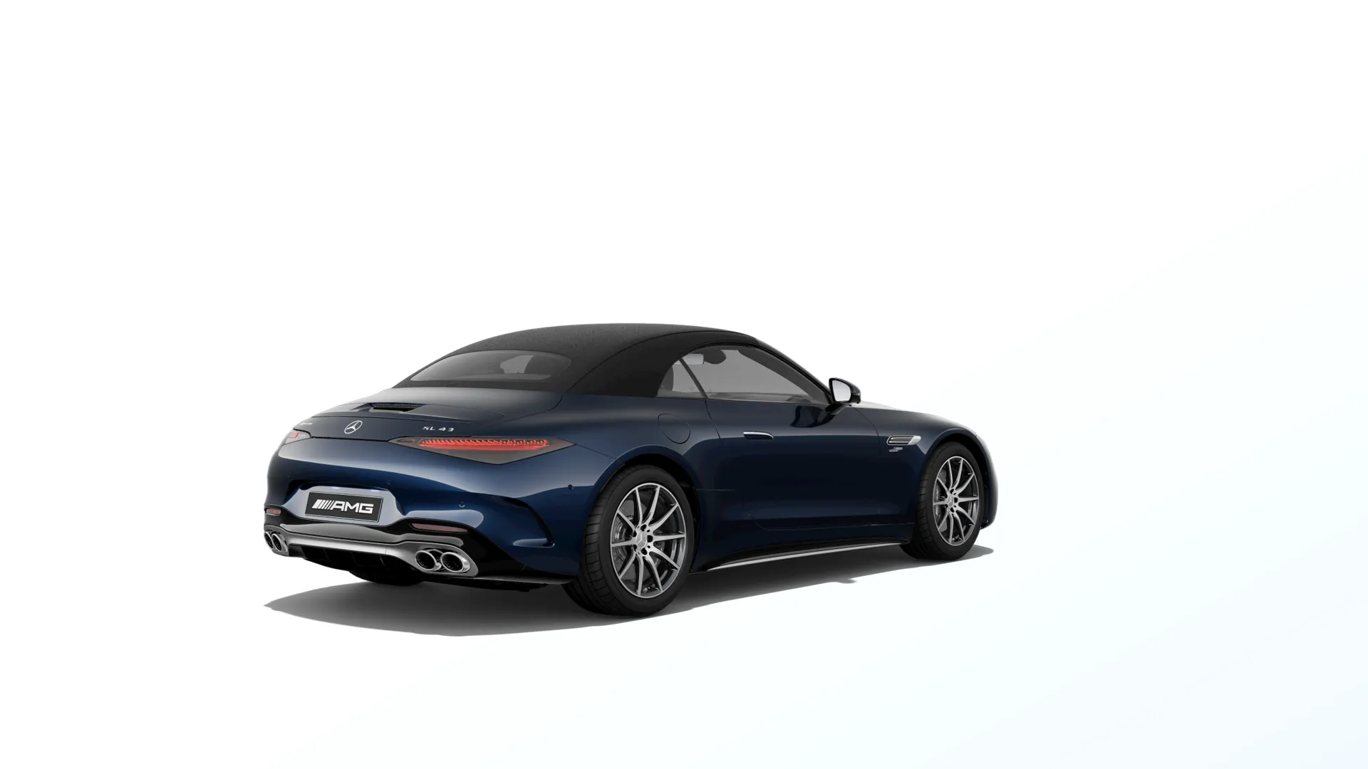 Mercedes-AMG SL Roadster (R232), Sada AMG Aerodynamics, Metalická modrá cavansite MANUFAKTUR exclusive, rear
