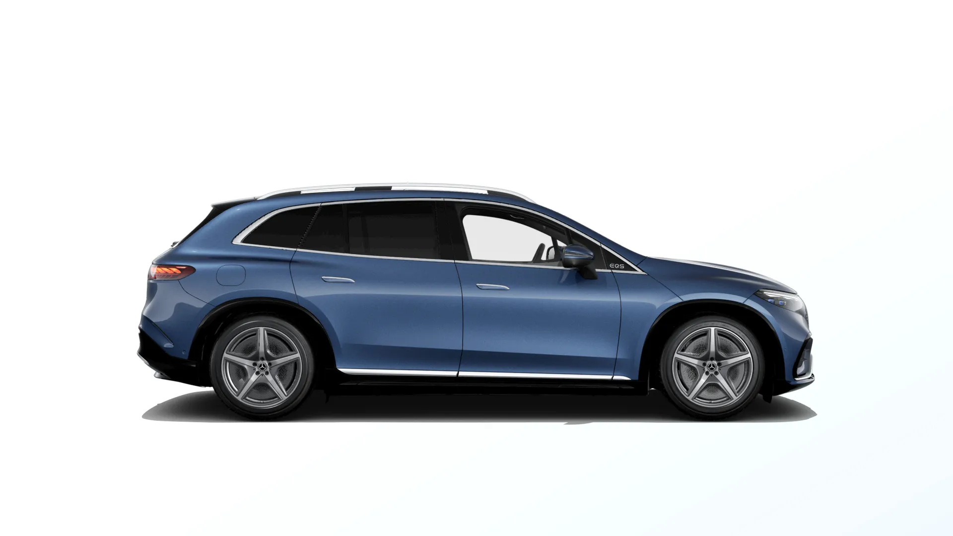 EQS SUV (X296), Linie AMG exteriér, Metalická modrá sodalite, side