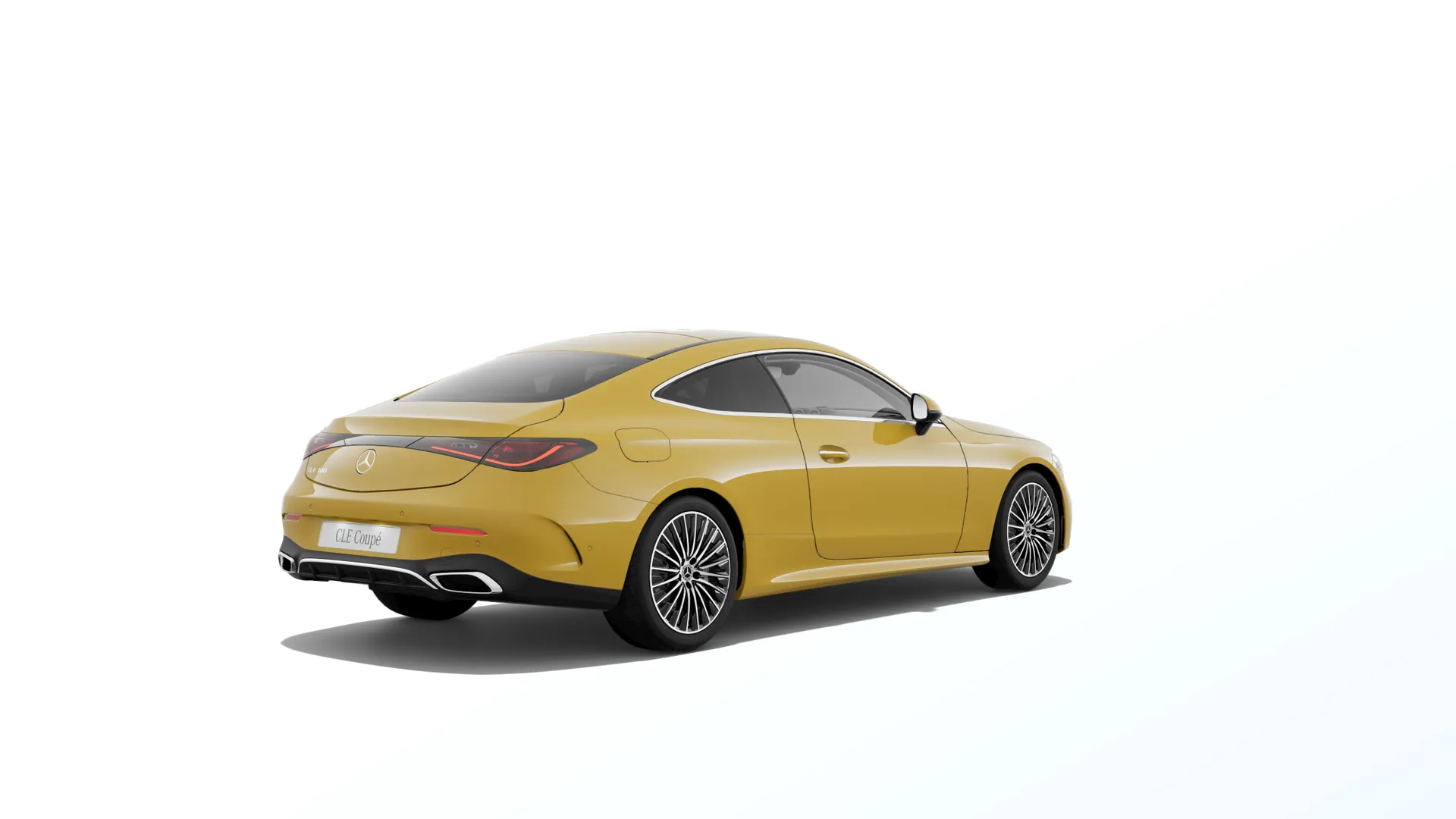 CLE kupé (C236), Linie AMG, Nemetalická žlutá sun, rear