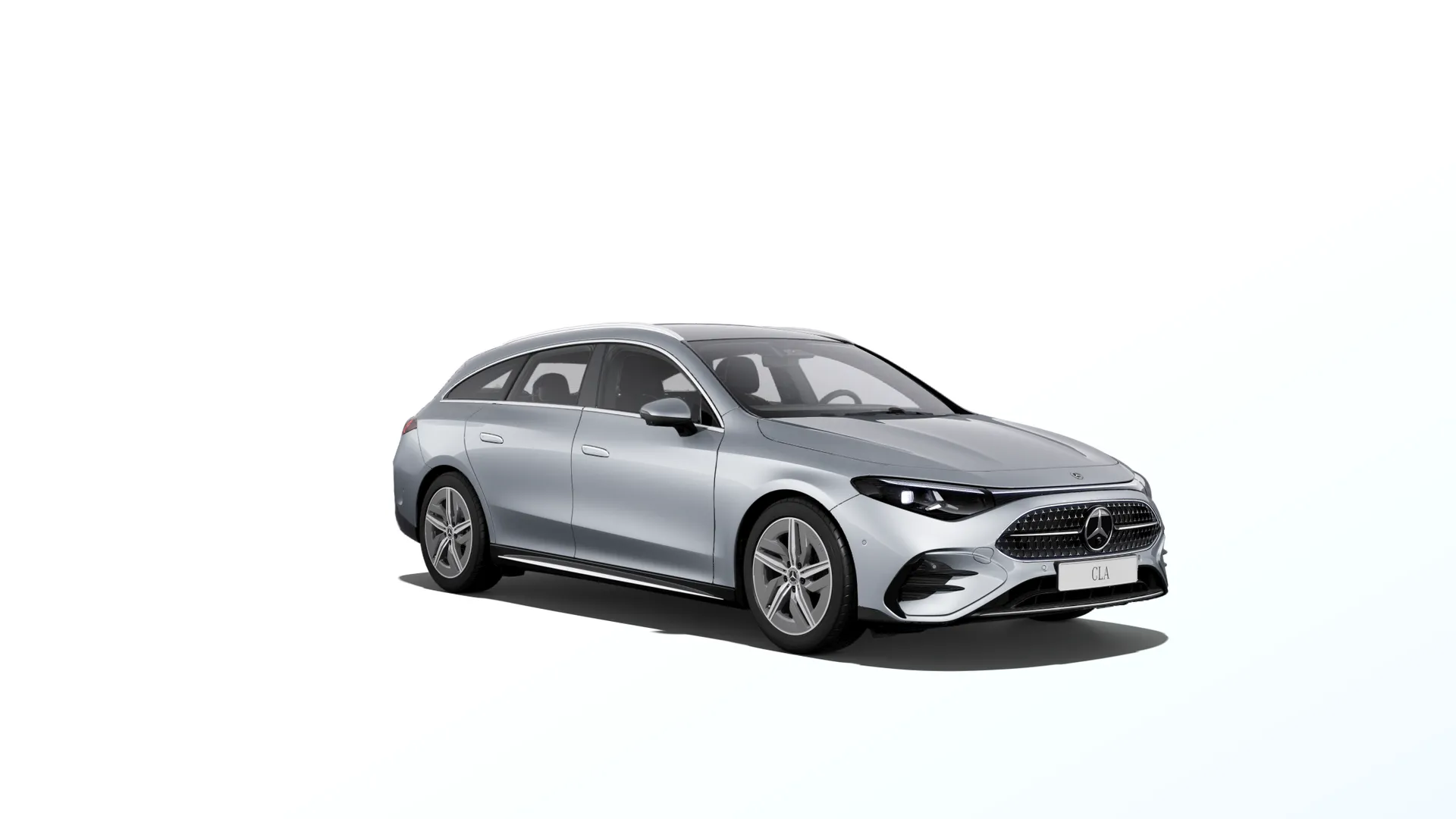 CLA Shooting Brake (X178), Linie AMG, Metalická stříbrná high-tech, front