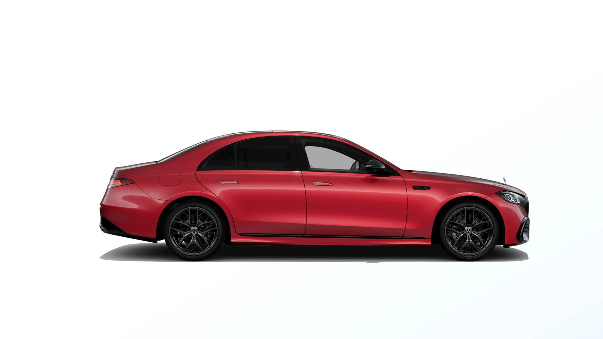 Třída S (W223-fl), Linie AMG Plus, Červená patagonia bright MANUFAKTUR, side