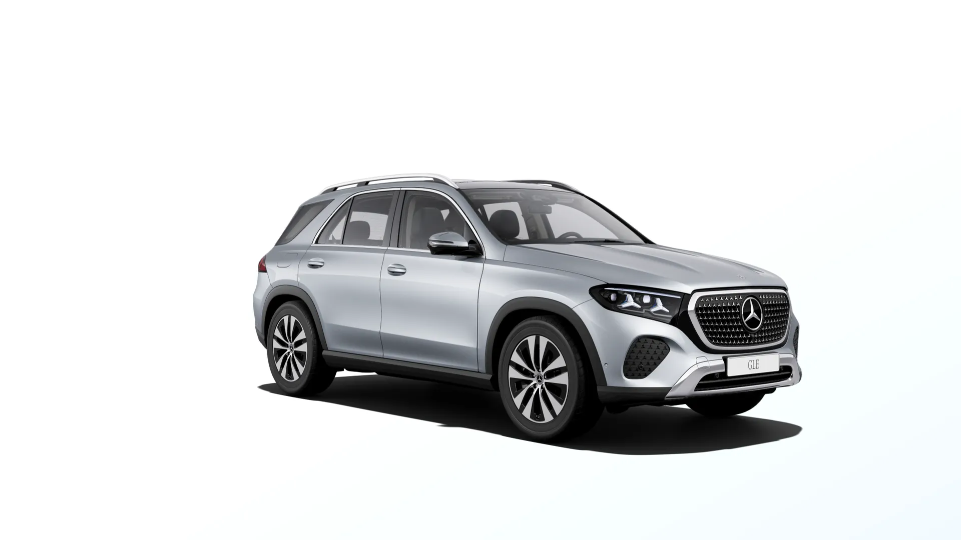 GLE (V167-fl2), Základní provedení, Metalická stříbrná high-tech, front