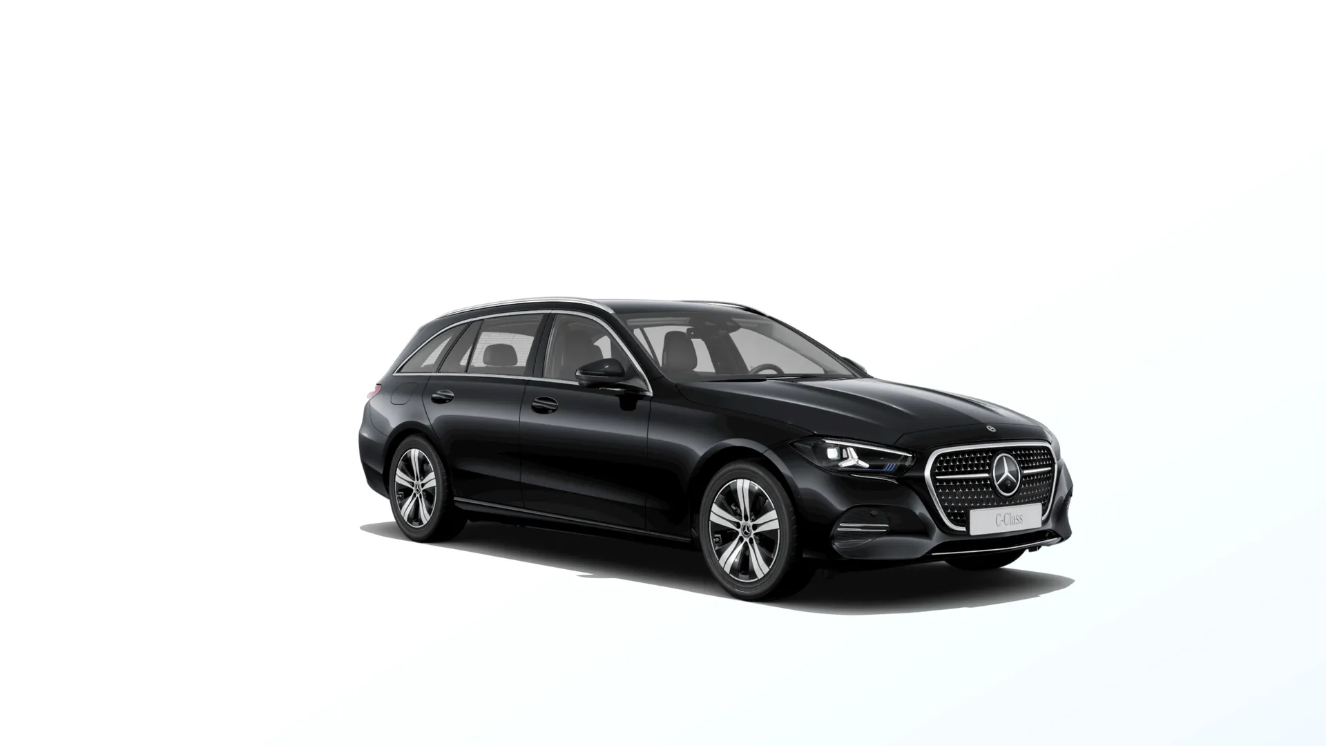Třída C kombi (S206-fl), Linie AVANTGARDE, Nemetalická černá, front