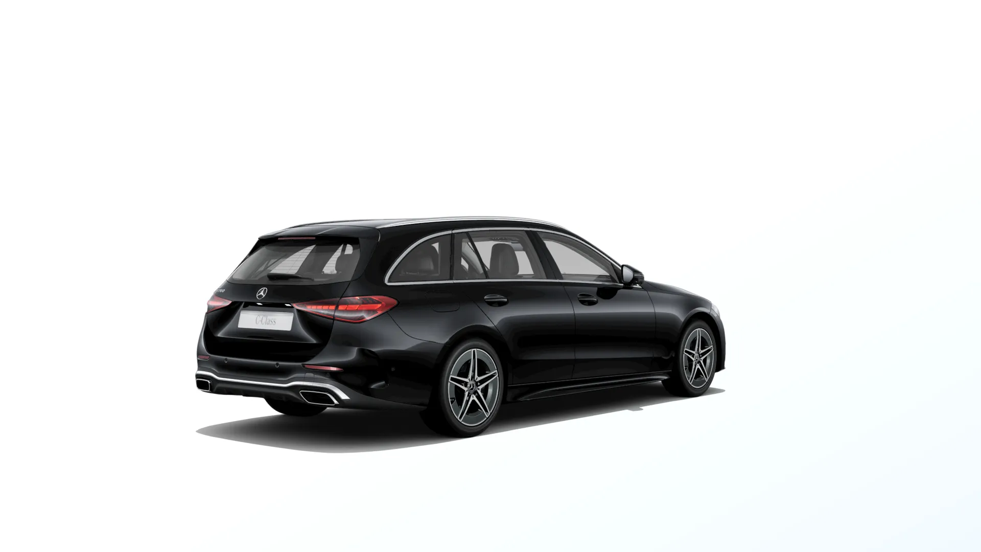 Třída C kombi (S206-fl), Linie AMG, Nemetalická černá, rear