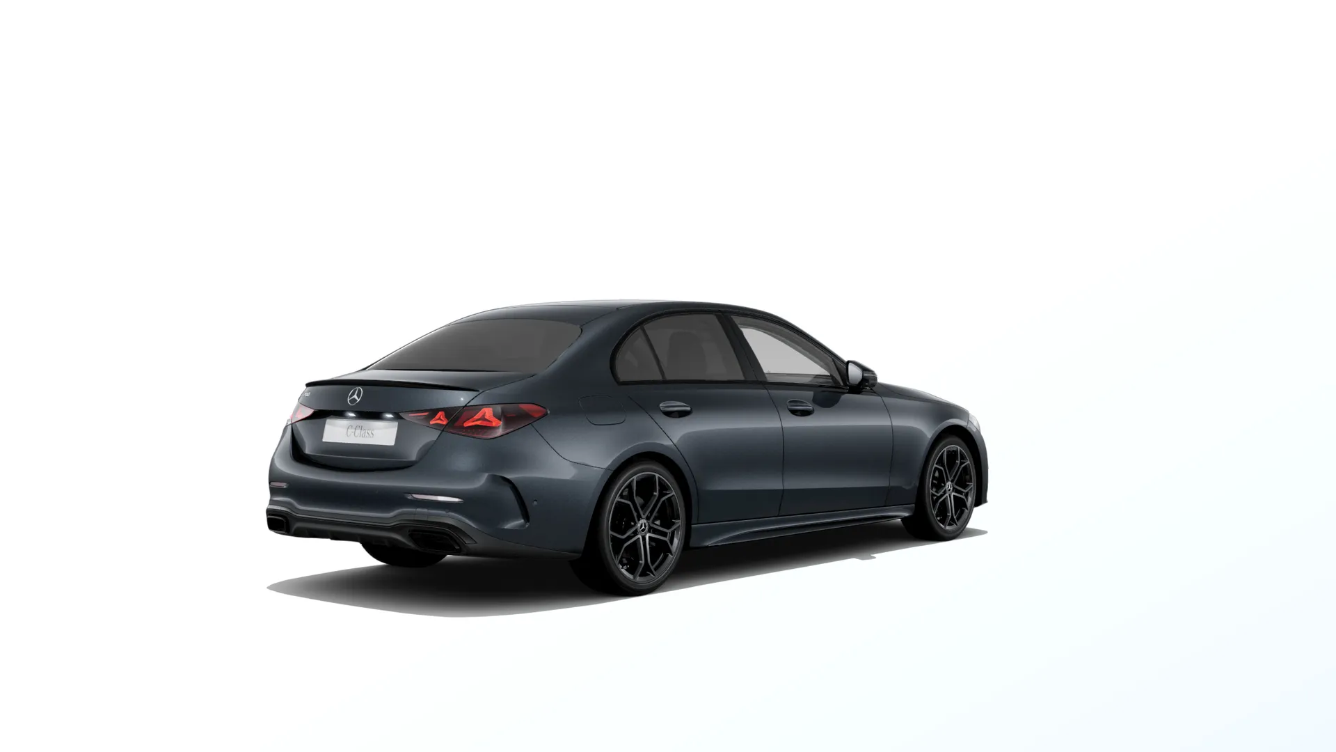 Třída C sedan (W206-fl), Linie AMG Plus, Metalická šedá moody sky, rear