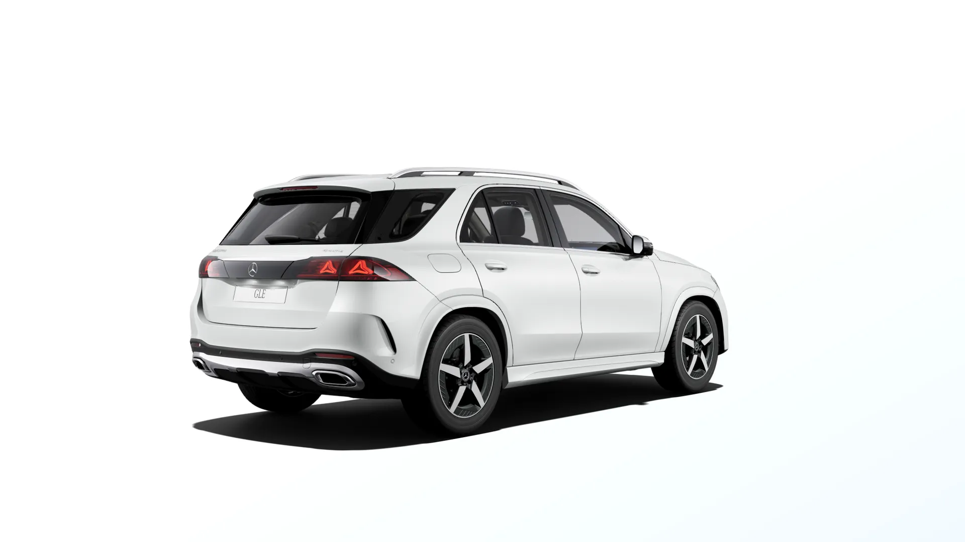 GLE (V167-fl2), Linie AMG, Metalická bílá opalite bright MANUFAKTUR, rear
