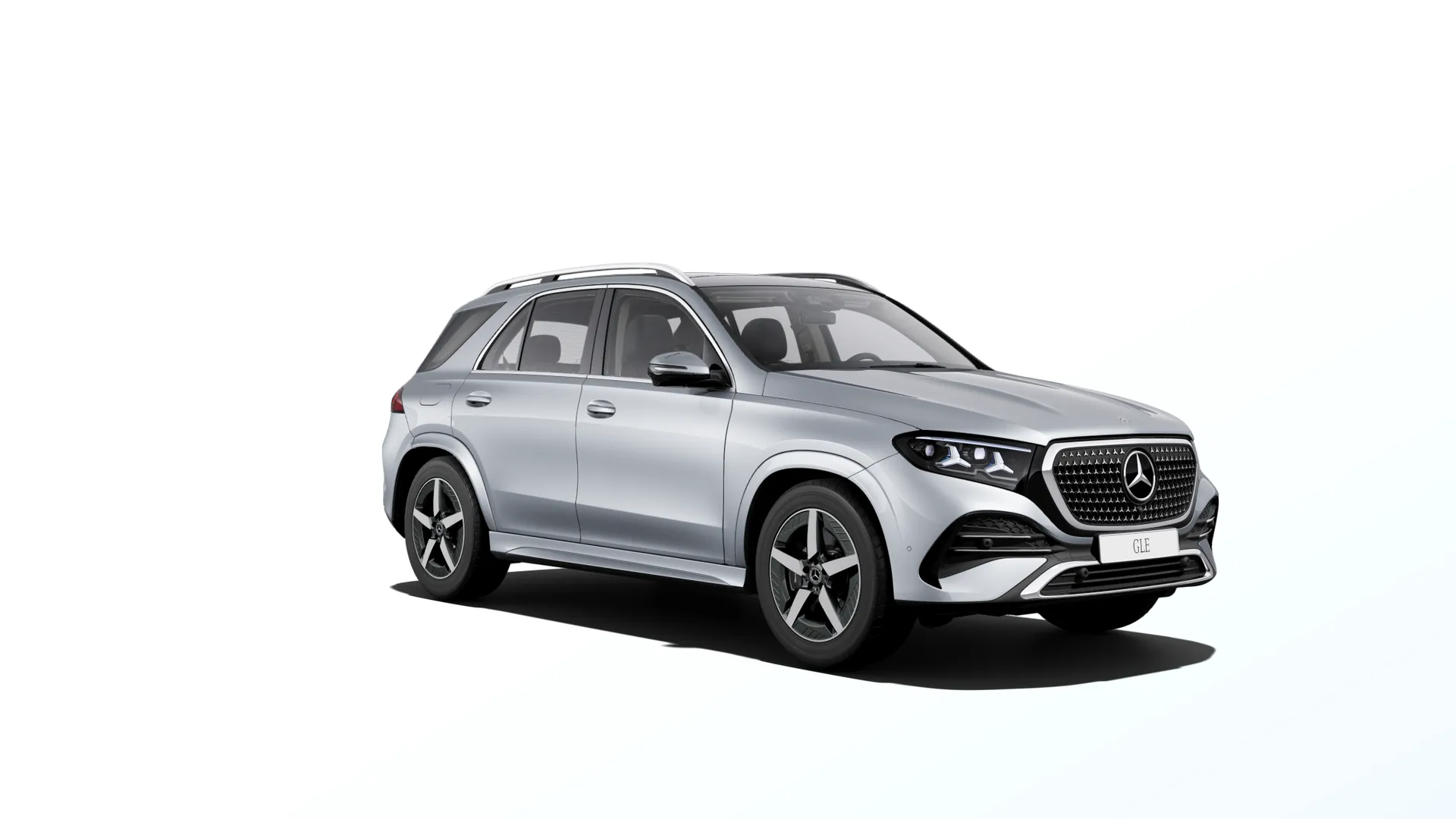 GLE (V167-fl2), Linie AMG, Metalická stříbrná high-tech, front