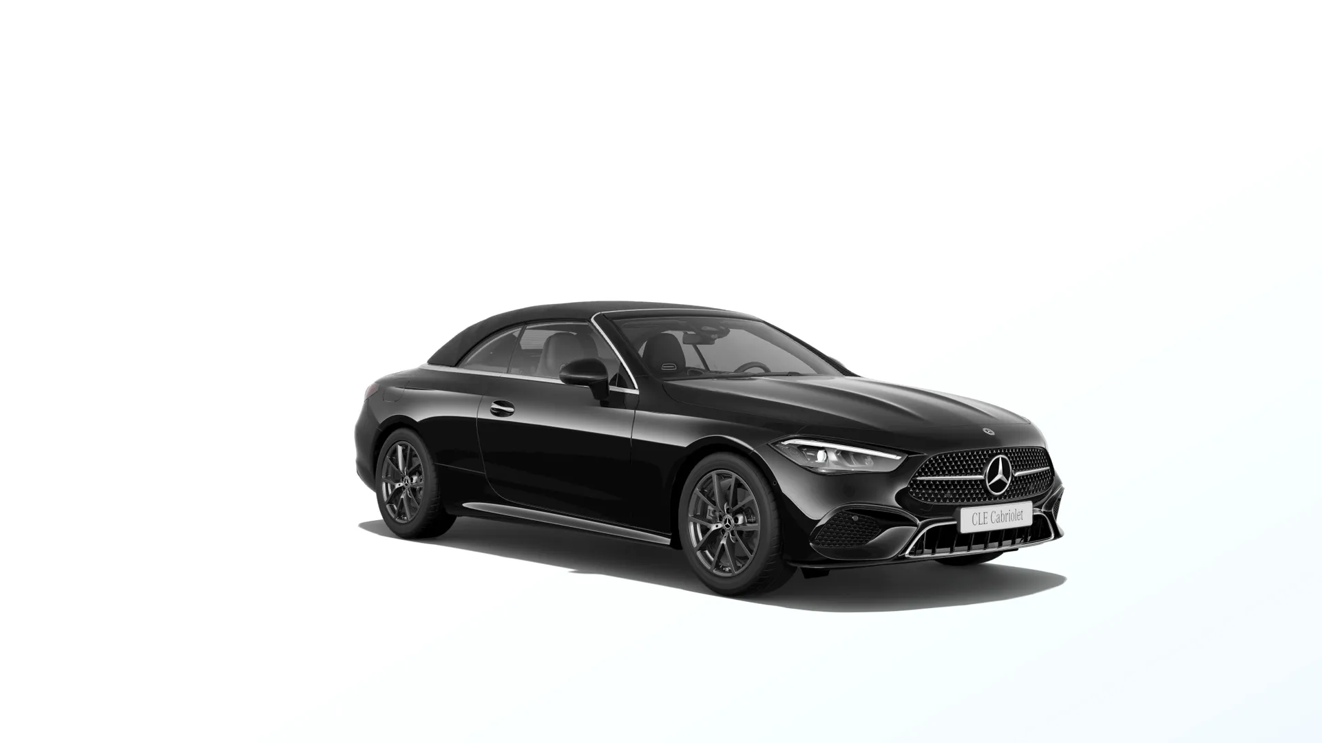CLE kabriolet (A236), Linie AVANTGARDE exteriér, Nemetalická černá, front