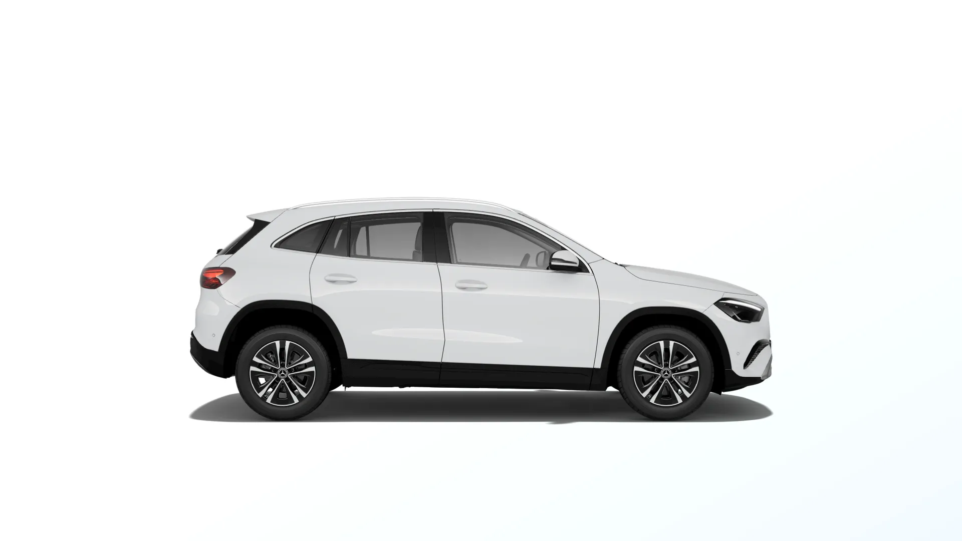 GLA (H247-fl), Linie Progressive, Nemetalická bílá polar, side