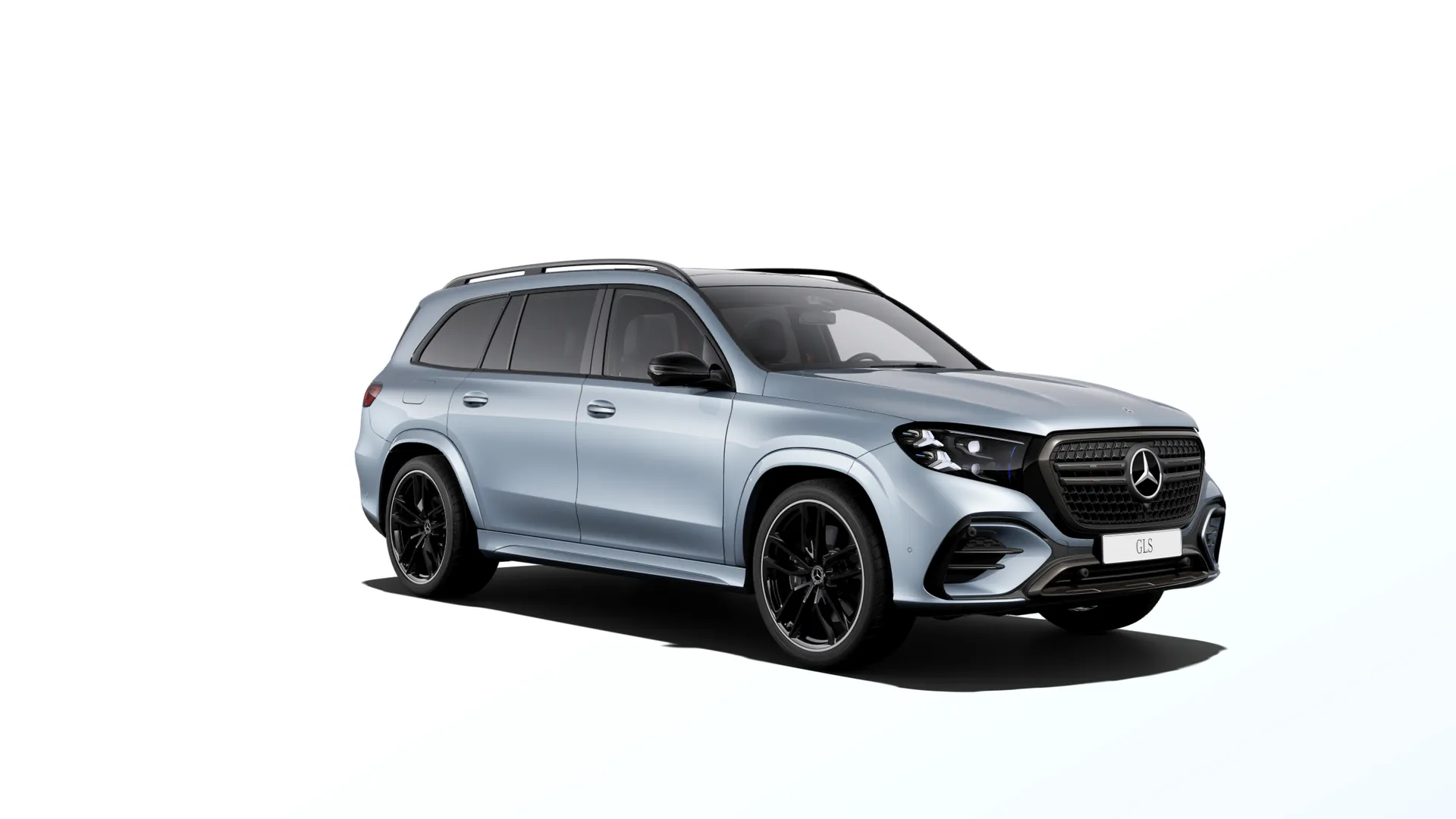 GLS (X167-fl2), Linie AMG, Metalická světle modrá Côte d'Azur MANUFAKTUR, front